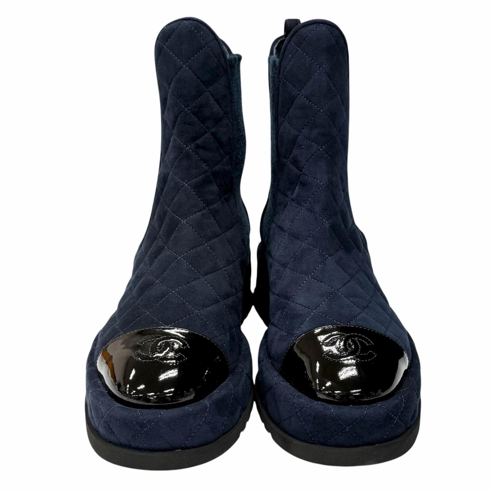 Chanel Chanel Chanel Suede Short Boots Leather Shoes G45190 DUTY FREE for USA Size ONE SIZE - 4 Thumbnail