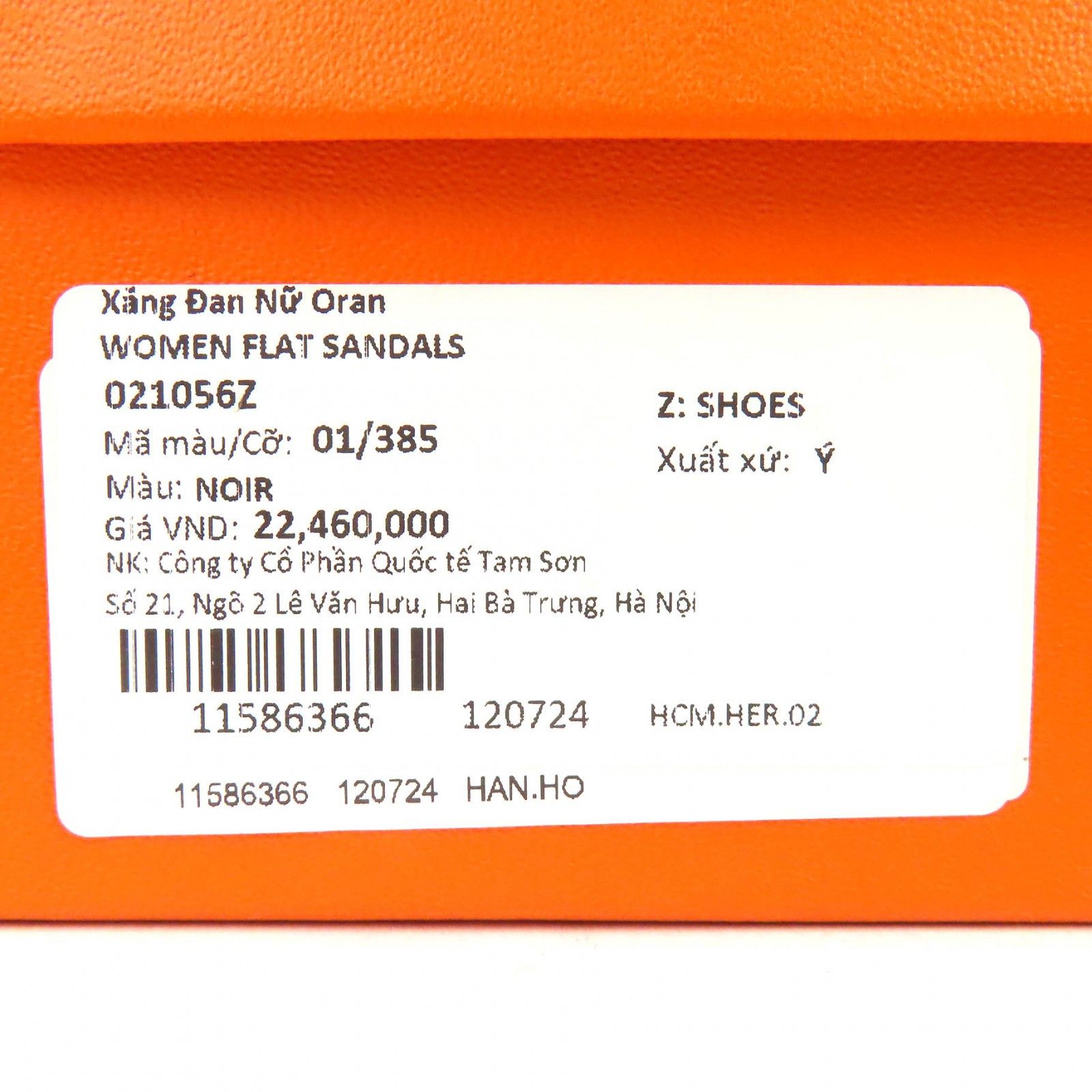 Hermes Hermes Hermes Oran Boxcalf Flat Sandals 38.5 Leather Shoes DUTY FREE for USA Size ONE SIZE - 12 Thumbnail