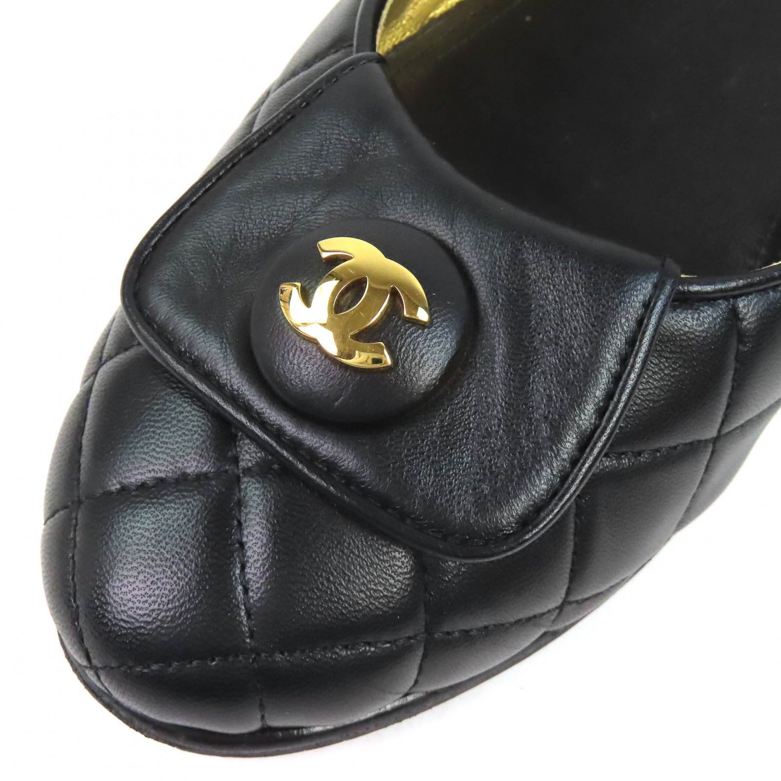 Chanel Chanel Chanel Matelass Leather Ballerina Flats Leather Shoes G45047 DUTY FREE for USA Size ONE SIZE - 9 Thumbnail