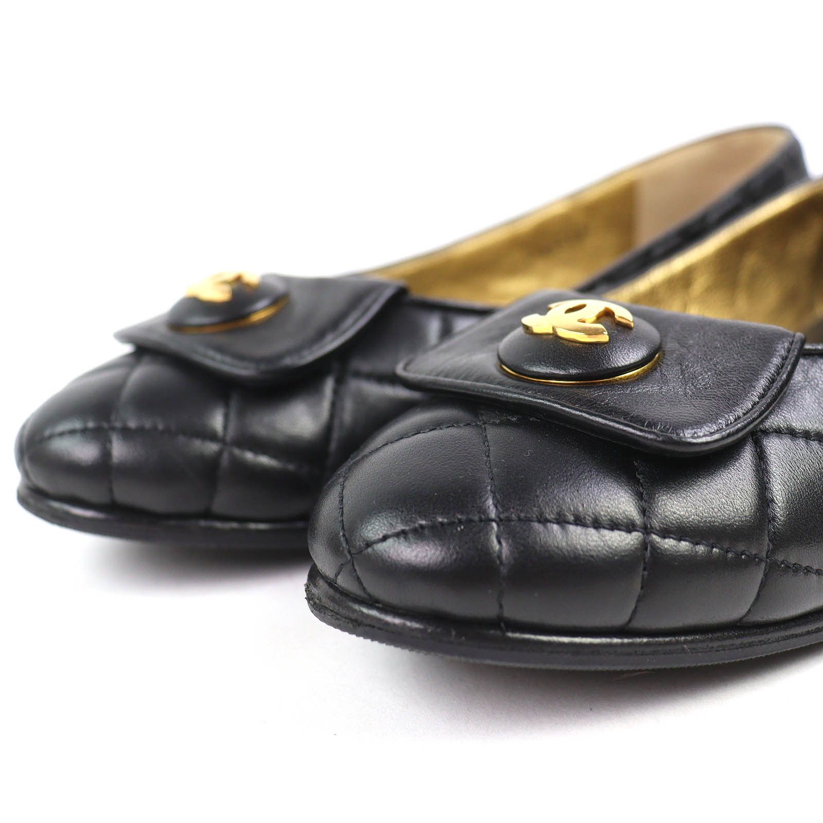 Chanel Chanel Chanel Matelass Leather Ballerina Flats Leather Shoes G45047 DUTY FREE for USA Size ONE SIZE - 6 Thumbnail