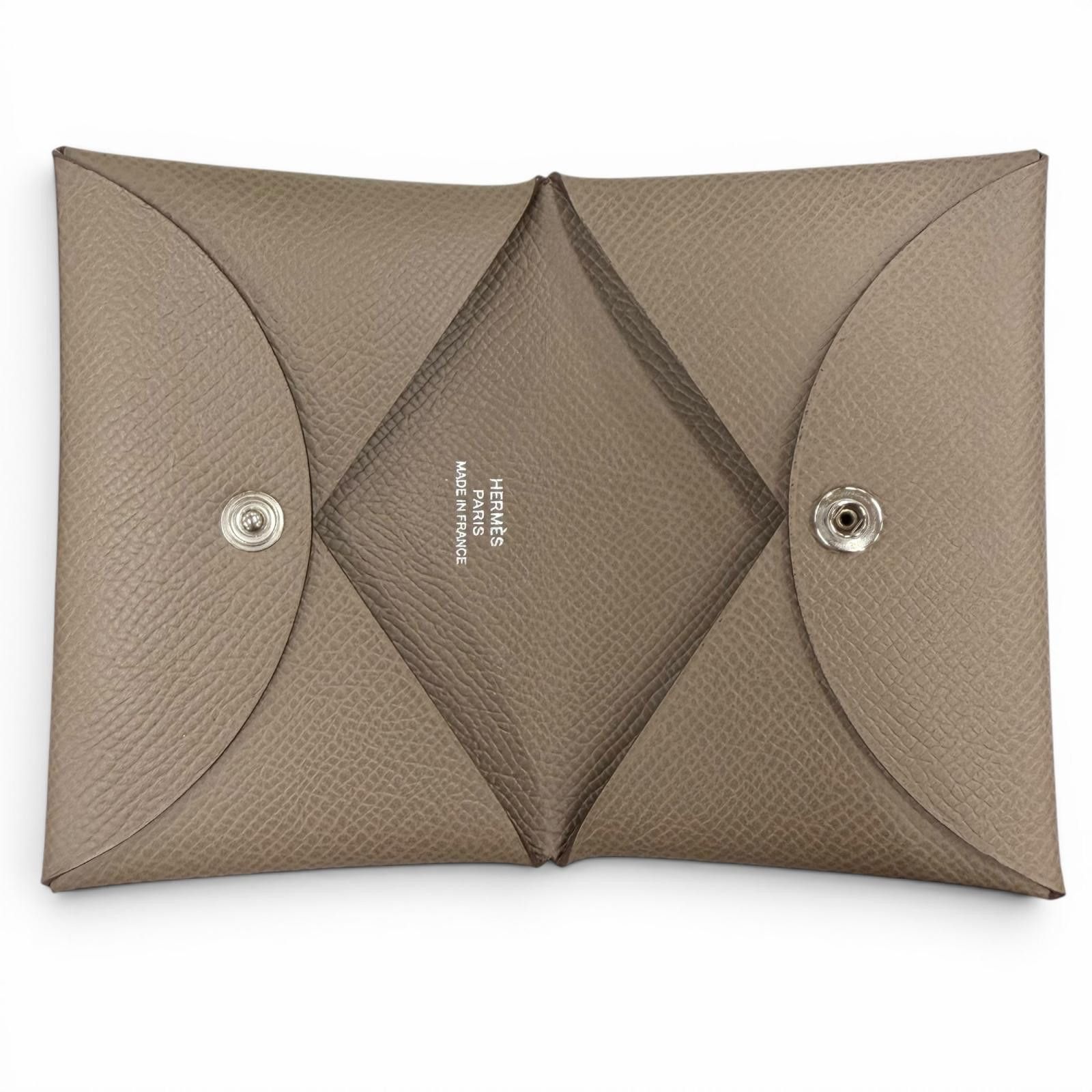 Hermes Hermes Hermes Calvi Epsom Card Case Leather Card Case W2024 DUTY FREE for USA Size ONE SIZE - 6 Thumbnail