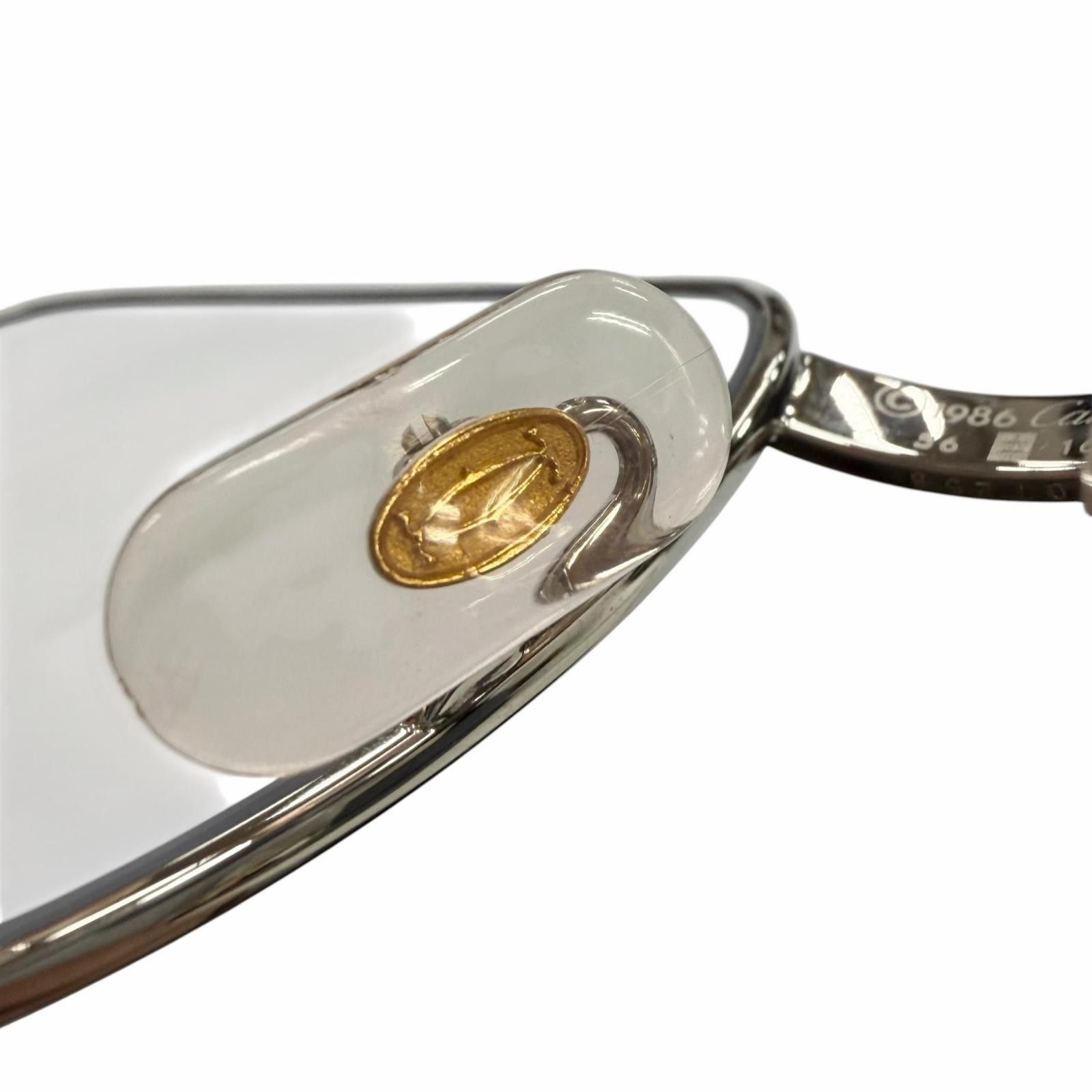 Cartier Cartier Cartier Trinity Decor Glasses Precious Metal Glasses DUTY FREE for USA Size ONE SIZE - 8 Thumbnail