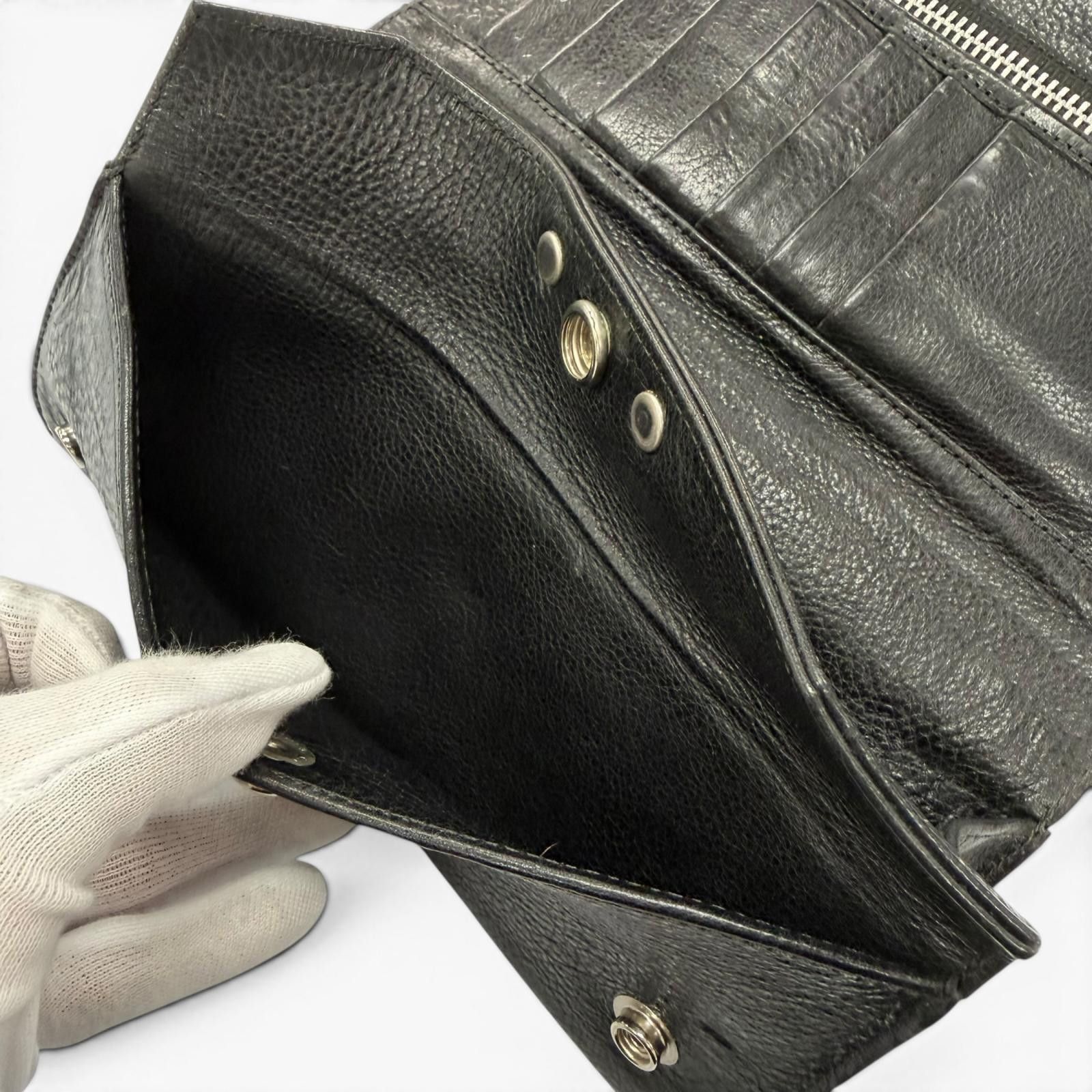 Chrome Hearts Chrome Hearts Chrome Hearts Baby Leather Wallet Precious Metal Short Wallet DUTY FREE for USA Size ONE SIZE - 5 Thumbnail