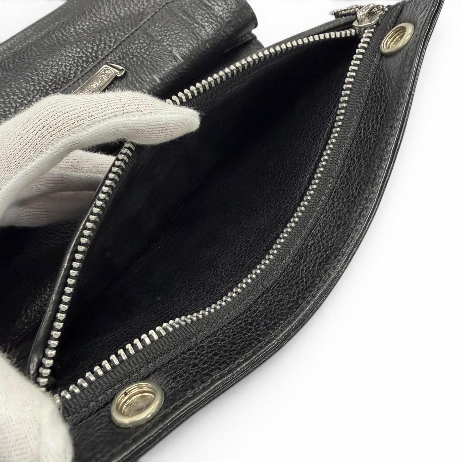 Chrome Hearts Chrome Hearts Chrome Hearts Baby Leather Wallet Precious Metal Short Wallet DUTY FREE for USA Size ONE SIZE - 6 Thumbnail