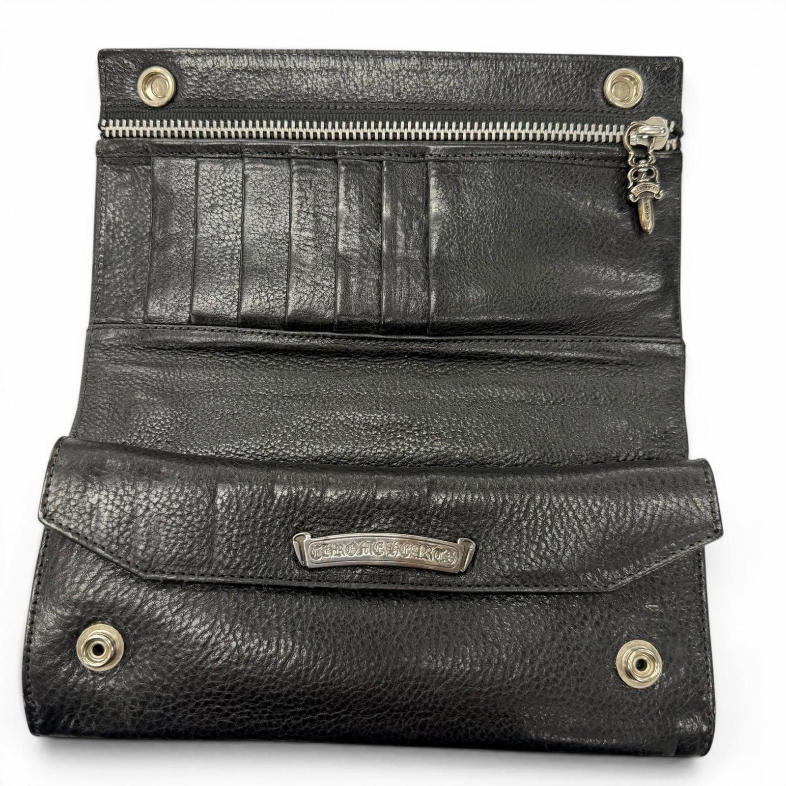 Chrome Hearts Chrome Hearts Chrome Hearts Baby Leather Wallet Precious Metal Short Wallet DUTY FREE for USA Size ONE SIZE - 4 Thumbnail