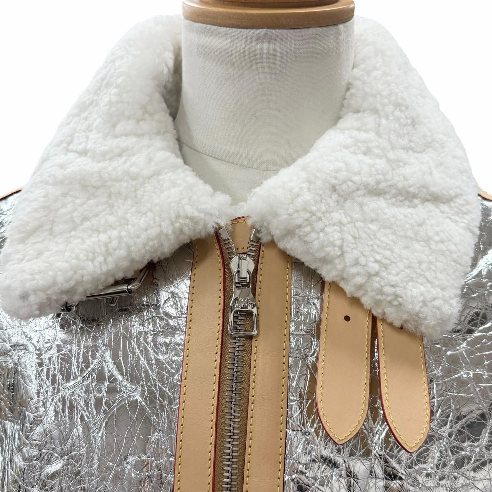 Louis Vuitton Louis Vuitton Louis Vuitton Shearling Jacket Leather Outerwear DUTY FREE for USA Size ONE SIZE - 2 Thumbnail