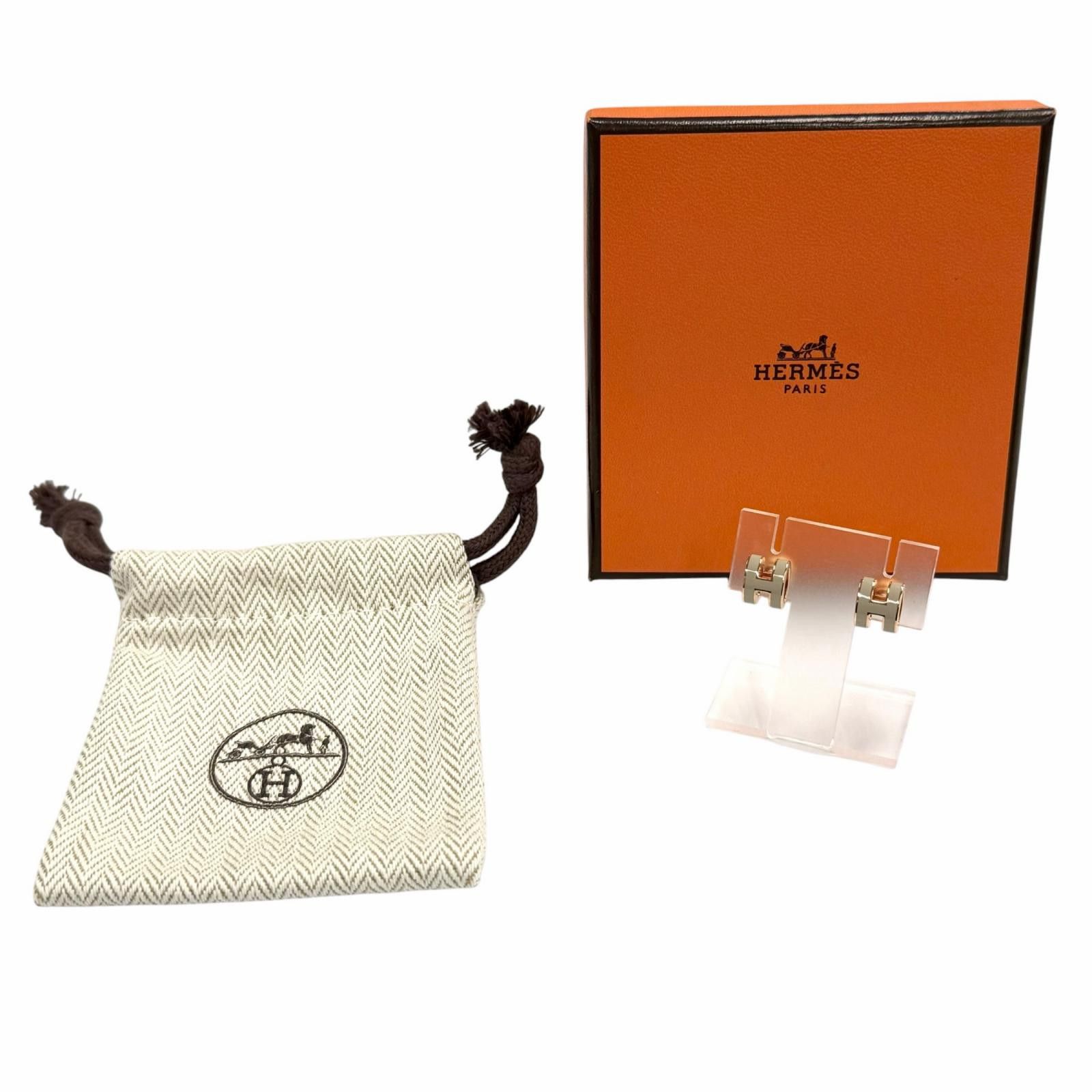 Hermes Hermes Hermes Mini Pop H Earrings Metal Earrings DUTY FREE for USA Size ONE SIZE - 2 Thumbnail