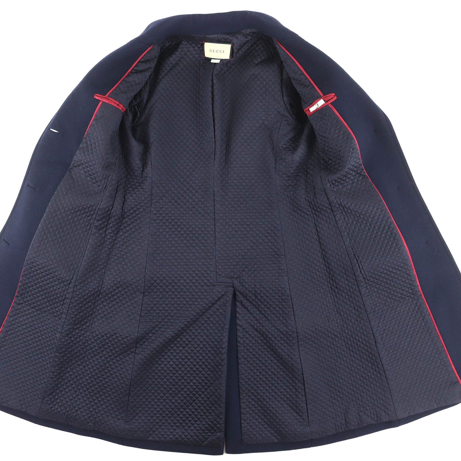 Gucci Gucci Gucci Wool Long Coat Textile Outerwear DUTY FREE for USA Size ONE SIZE - 5 Thumbnail