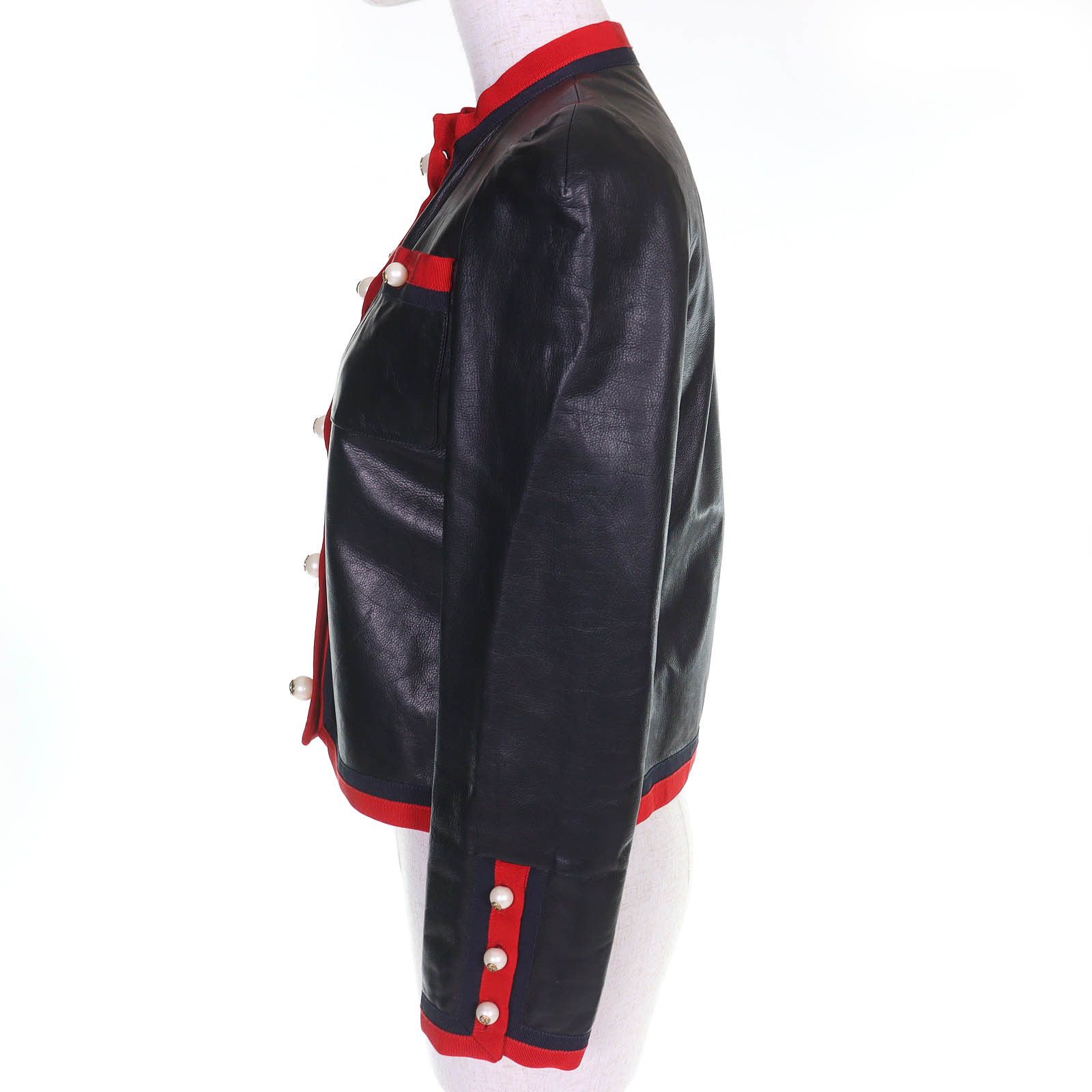Gucci Gucci Gucci Leather Jacket Leather Outerwear DUTY FREE for USA Size ONE SIZE - 2 Thumbnail