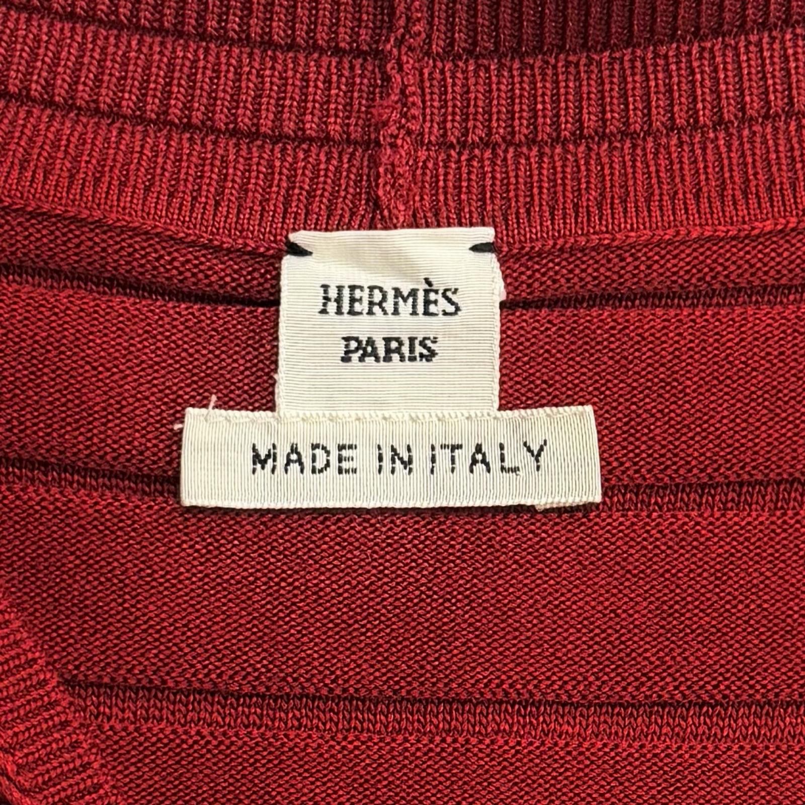 Hermes Hermes Hermes Chaine dAncre Silk Knit Cardigan Textile Tops DUTY FREE for USA Size ONE SIZE - 6 Thumbnail