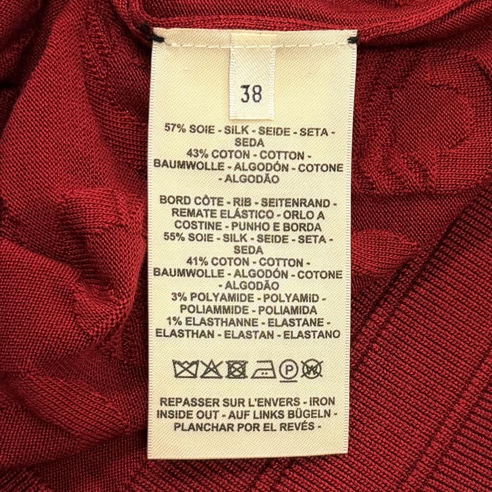 Hermes Hermes Hermes Chaine dAncre Silk Knit Cardigan Textile Tops DUTY FREE for USA Size ONE SIZE - 7 Thumbnail