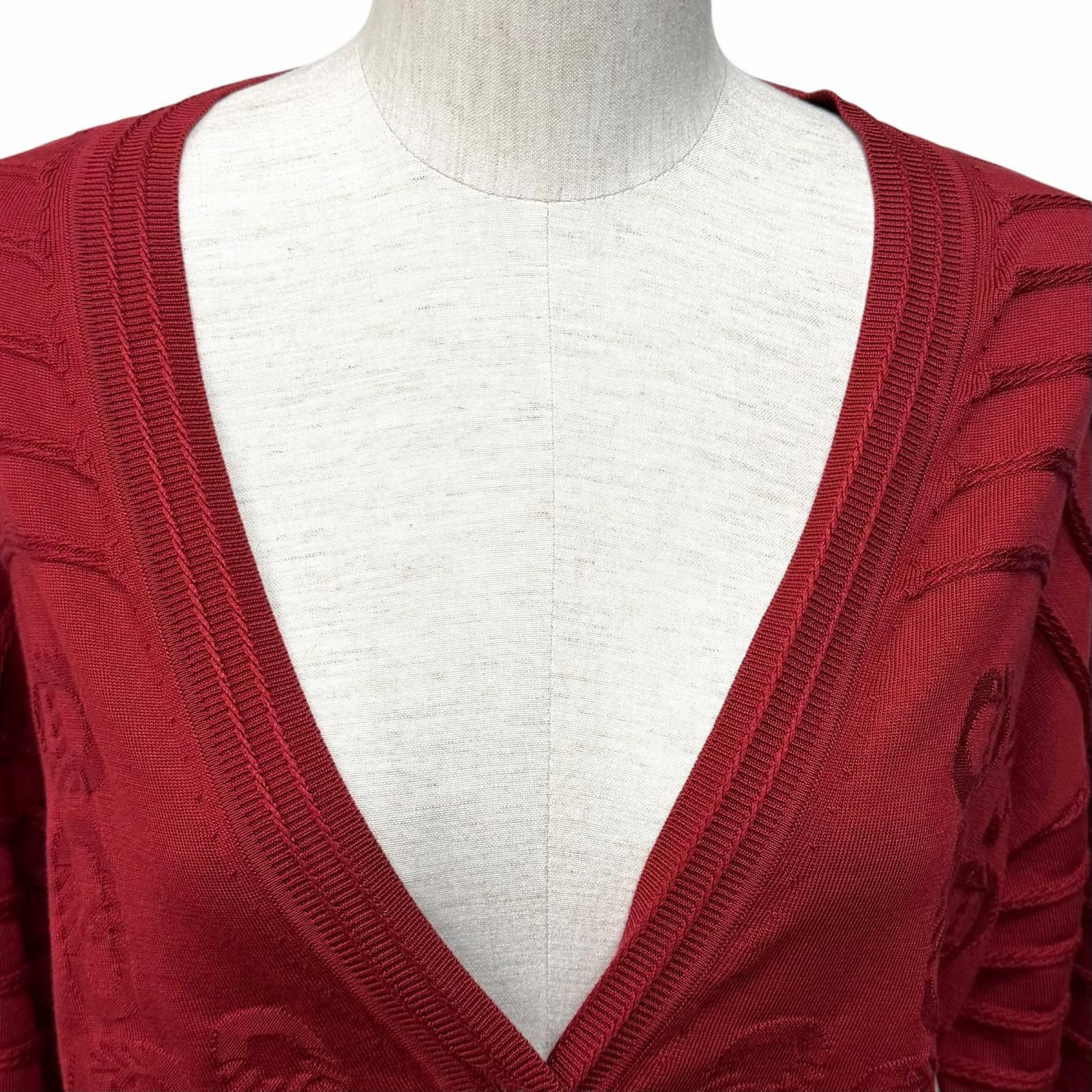 Hermes Hermes Hermes Chaine dAncre Silk Knit Cardigan Textile Tops DUTY FREE for USA Size ONE SIZE - 4 Thumbnail