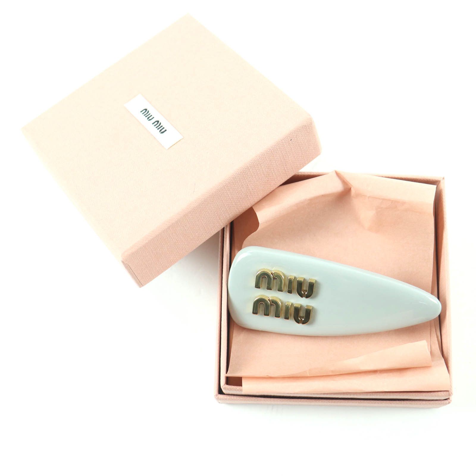 Miu Miu Miu Miu Miu Miu Valletta Hair Clip Leather Other 5IF092 DUTY FREE for USA Size ONE SIZE - 2 Thumbnail