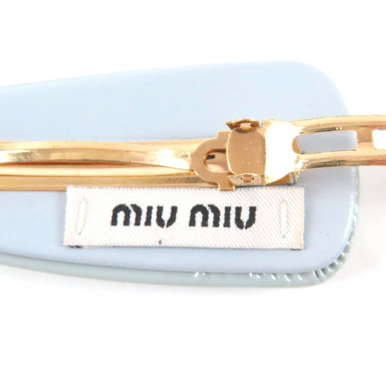Miu Miu Miu Miu Miu Miu Valletta Hair Clip Leather Other 5IF092 DUTY FREE for USA Size ONE SIZE - 6 Thumbnail