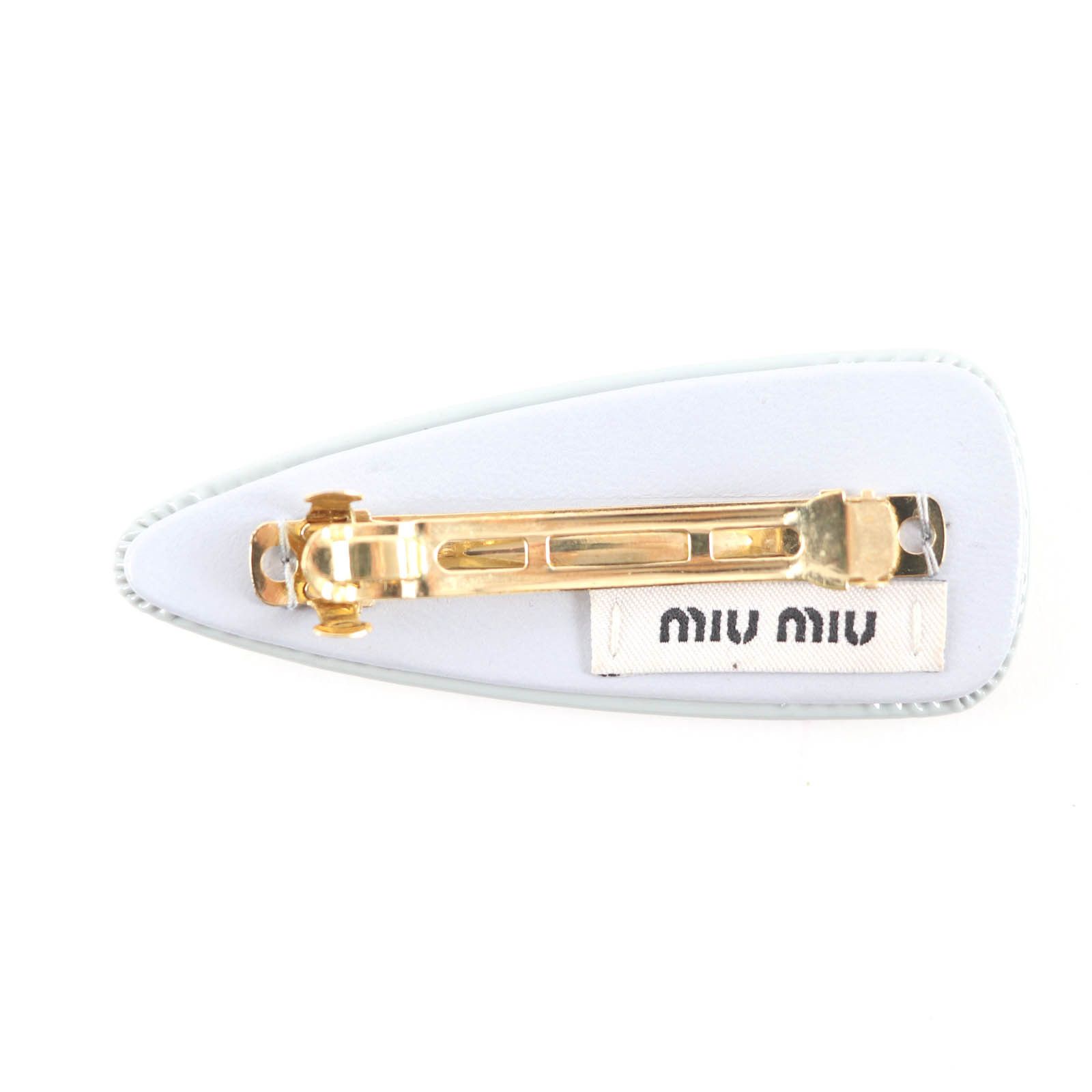 Miu Miu Miu Miu Miu Miu Valletta Hair Clip Leather Other 5IF092 DUTY FREE for USA Size ONE SIZE - 3 Thumbnail