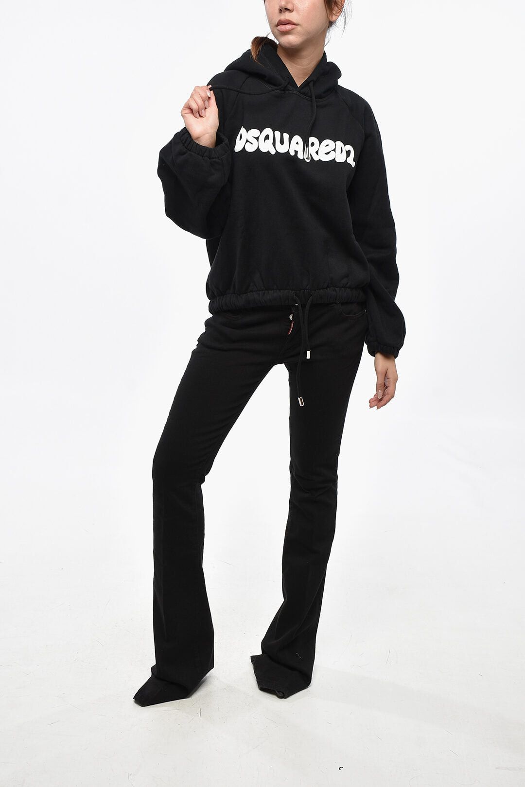 Dsquared2 Solid Hoodie ONION FIT with Elastic Hem Size M / US 6-8 / IT 42-44 - 4 Thumbnail