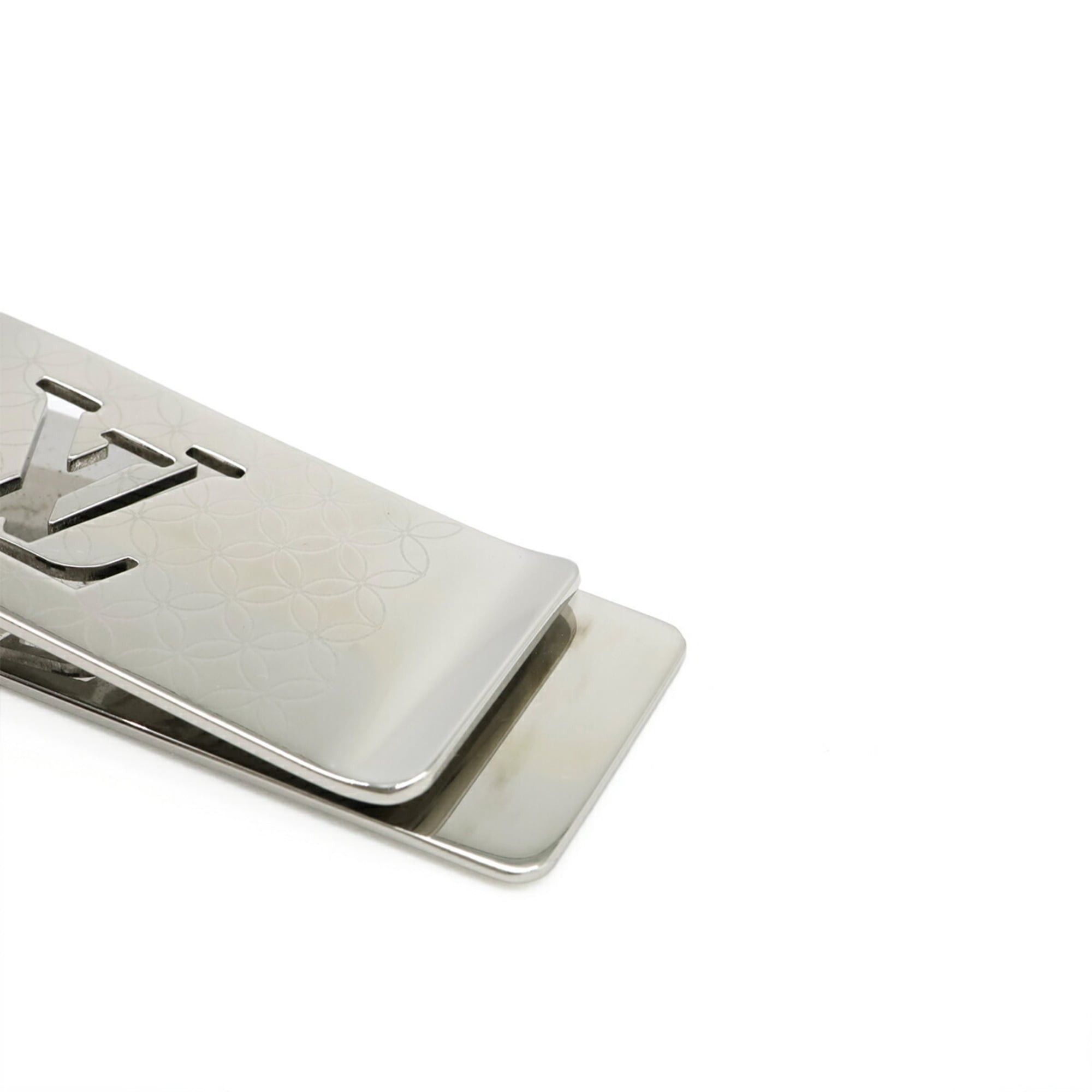 Louis Vuitton Louis Vuitton Champs-Élysées Money Clip Bill Metal Silver M65041 Size ONE SIZE - 6 Thumbnail