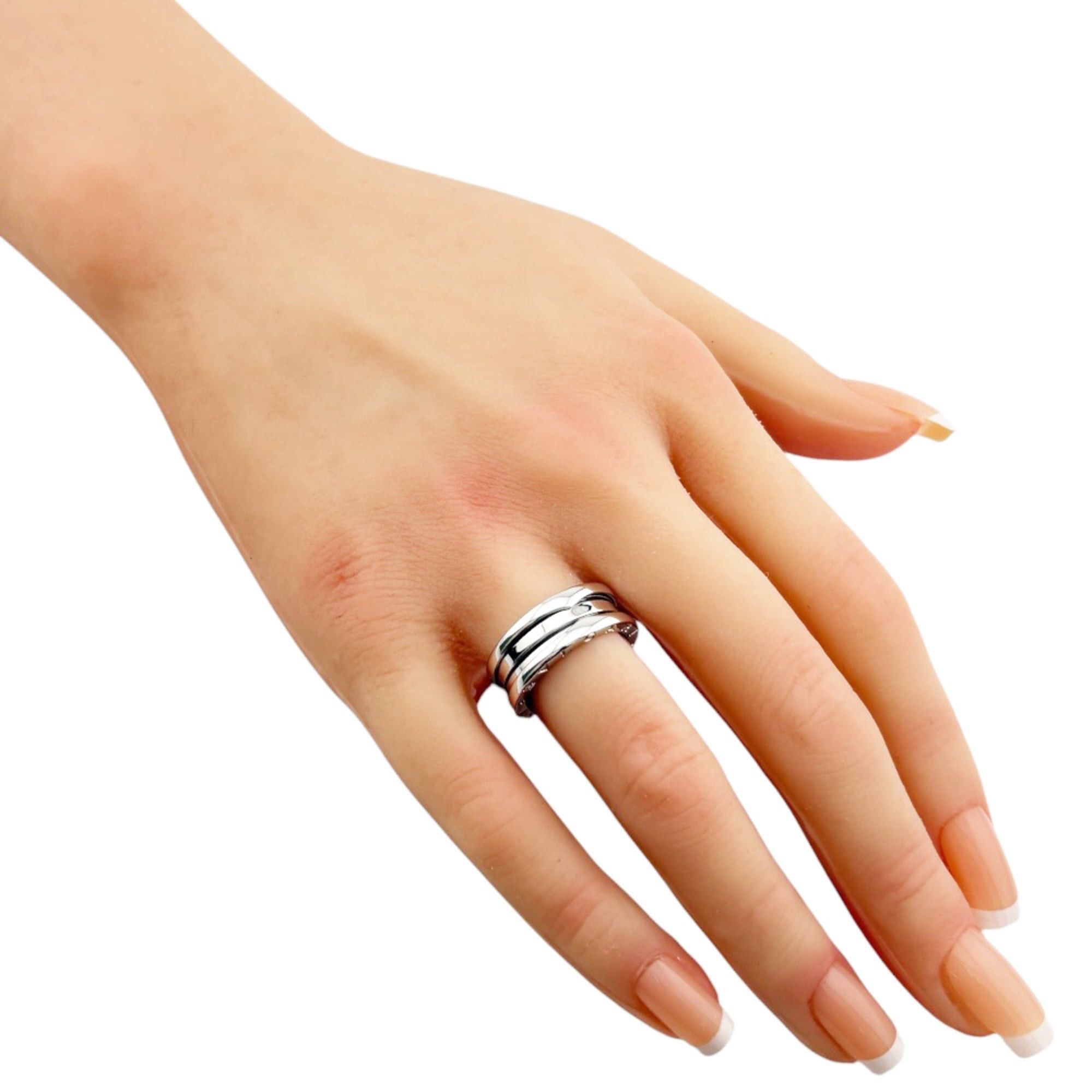 Bvlgari Bulgari B-zero.1 3-band ring, 1, 18K white gold, women's BVLGARI Size ONE SIZE - 2 Thumbnail