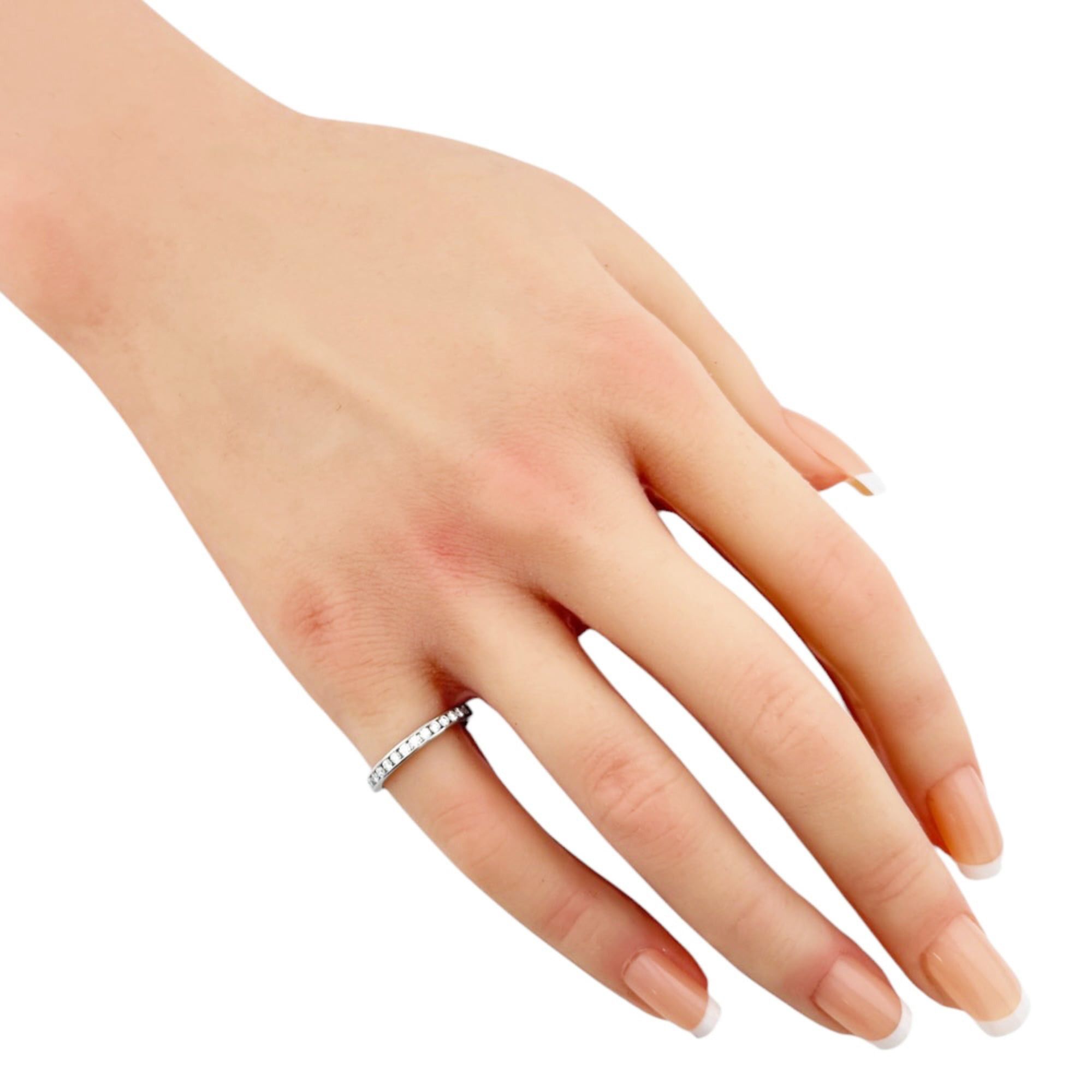 Tiffany & Co. Tiffany & Co. Half Eternity Ring, Platinum 950 with Diamonds. Size ONE SIZE - 2 Thumbnail