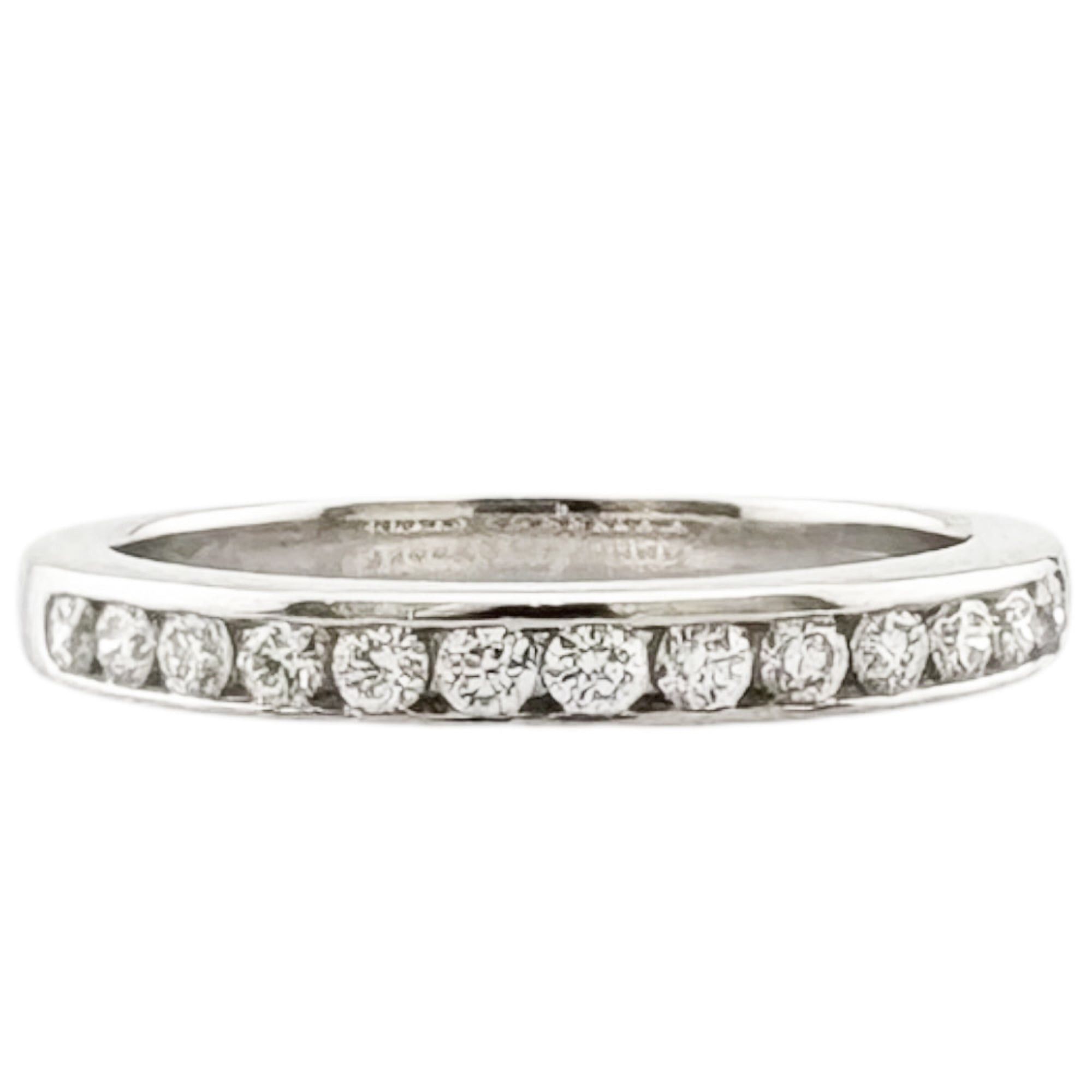 Tiffany & Co. Tiffany & Co. Half Eternity Ring, Platinum 950 with Diamonds. Size ONE SIZE - 3 Thumbnail