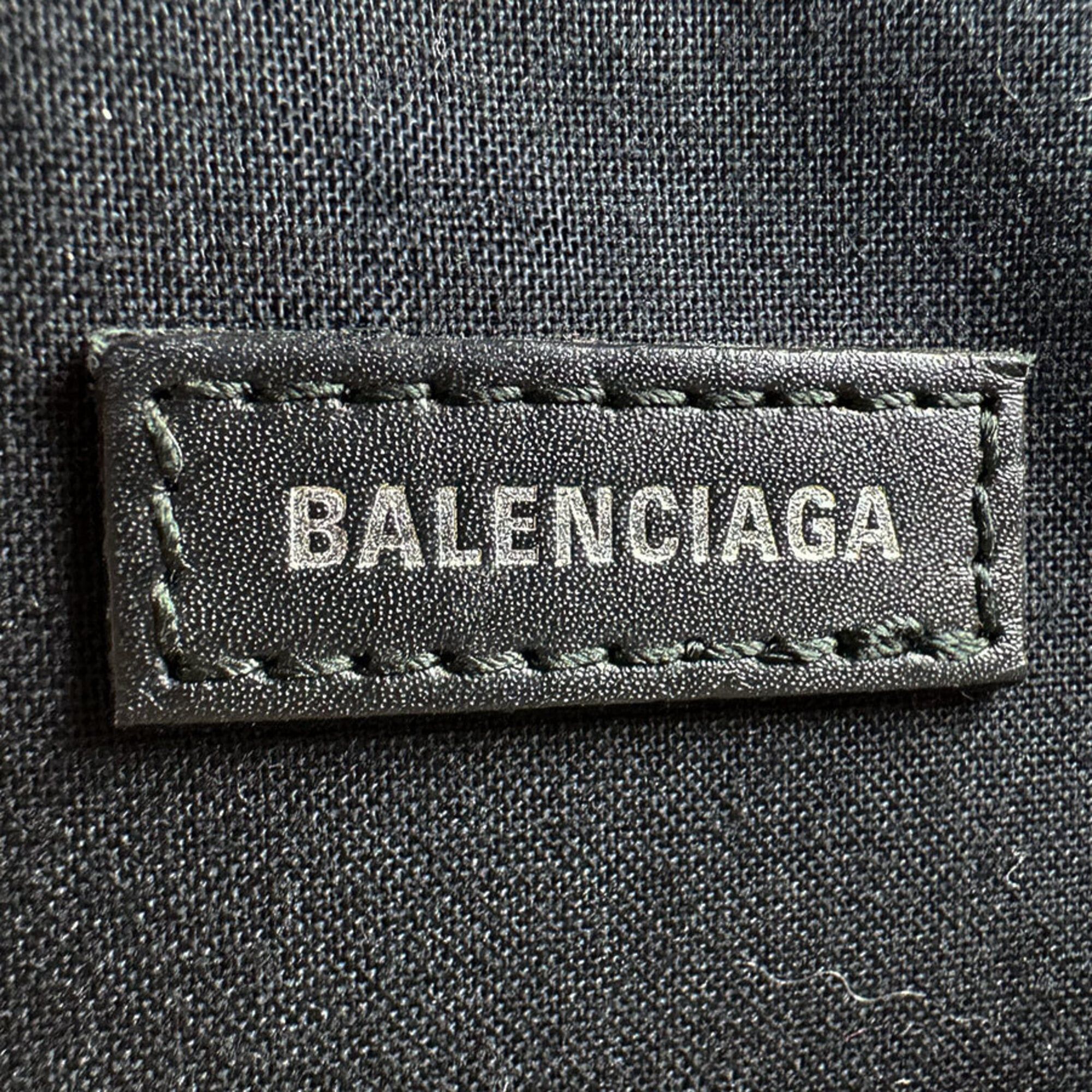 Balenciaga Balenciaga Shoulder Bag Navy Pochette Canvas Leather Black Ivory Women's z9533 Size ONE SIZE - 13 Thumbnail