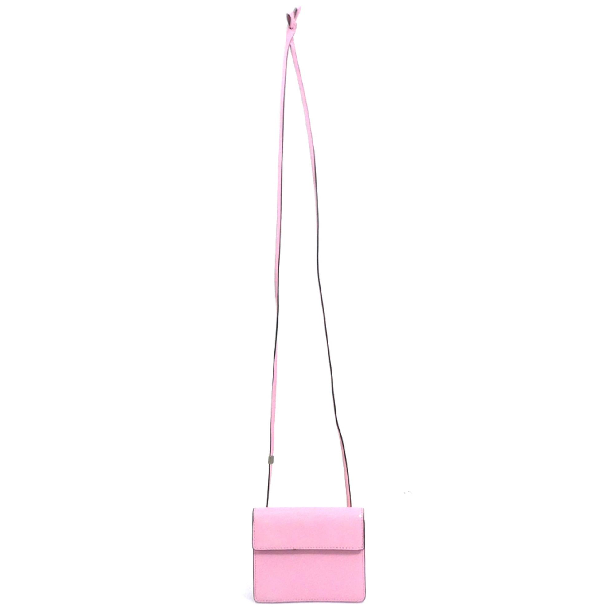 Prada Prada Pochette Leather Pink Silver Women's e61826a Size ONE SIZE - 14 Thumbnail