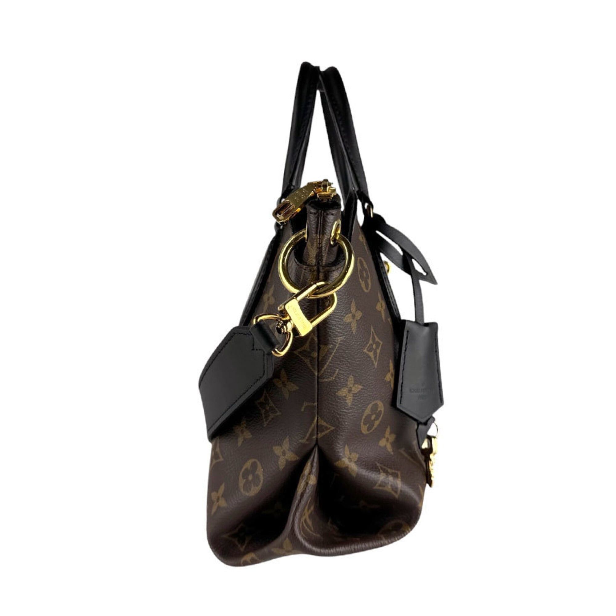 Louis Vuitton Louis Vuitton Handbag Shoulder Bag Flower Zip Tote PM Monogram Canvas Leather Brown Black Women's M44351 z9504 Size ONE SIZE - 2 Thumbnail