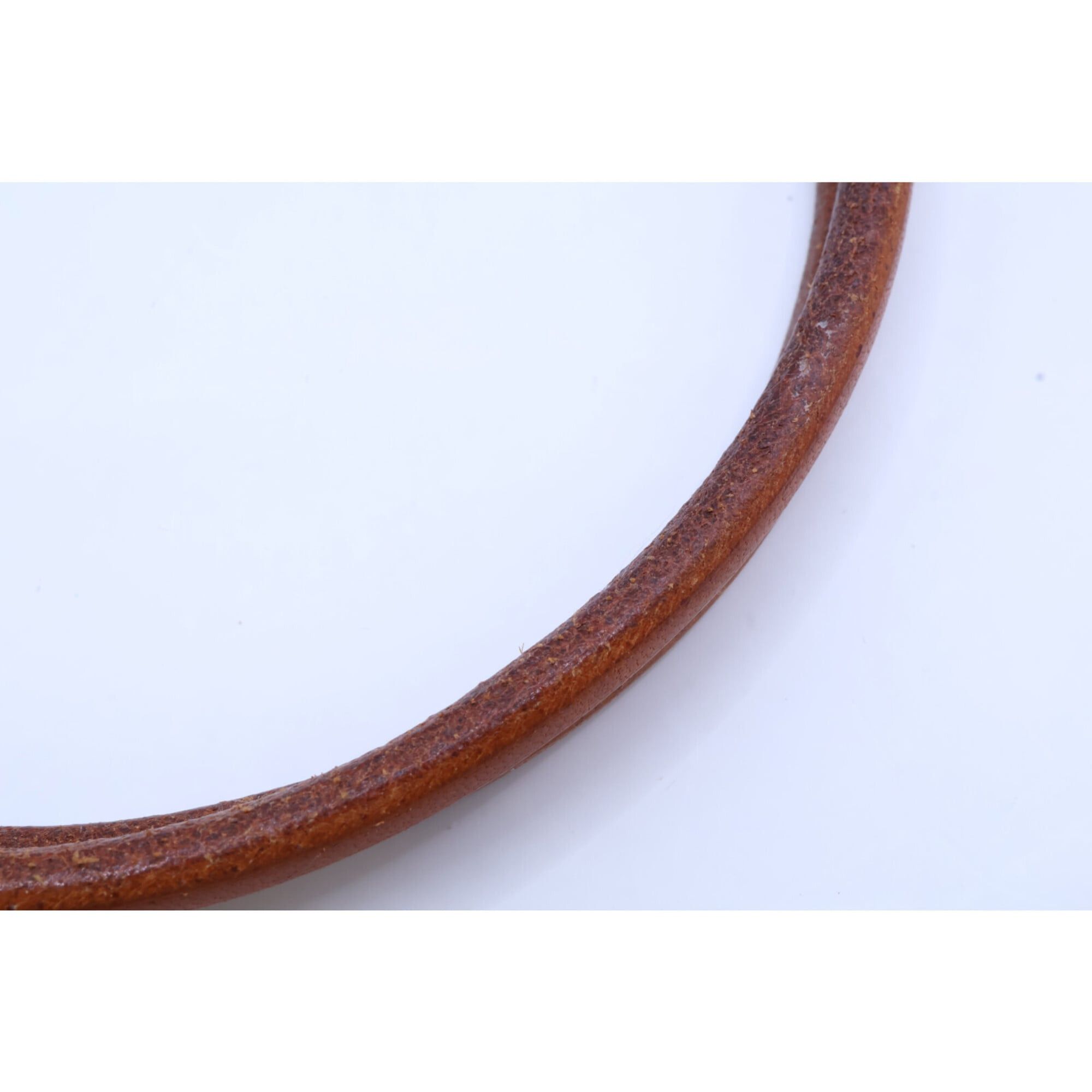 Hermes Hermes Herculeed Leather Choker Brown Silver Women's Size ONE SIZE - 4 Thumbnail