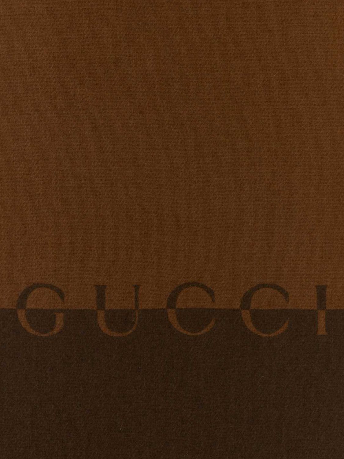 Gucci Gucci Scarf Woman Brown Size ONE SIZE - 3 Thumbnail