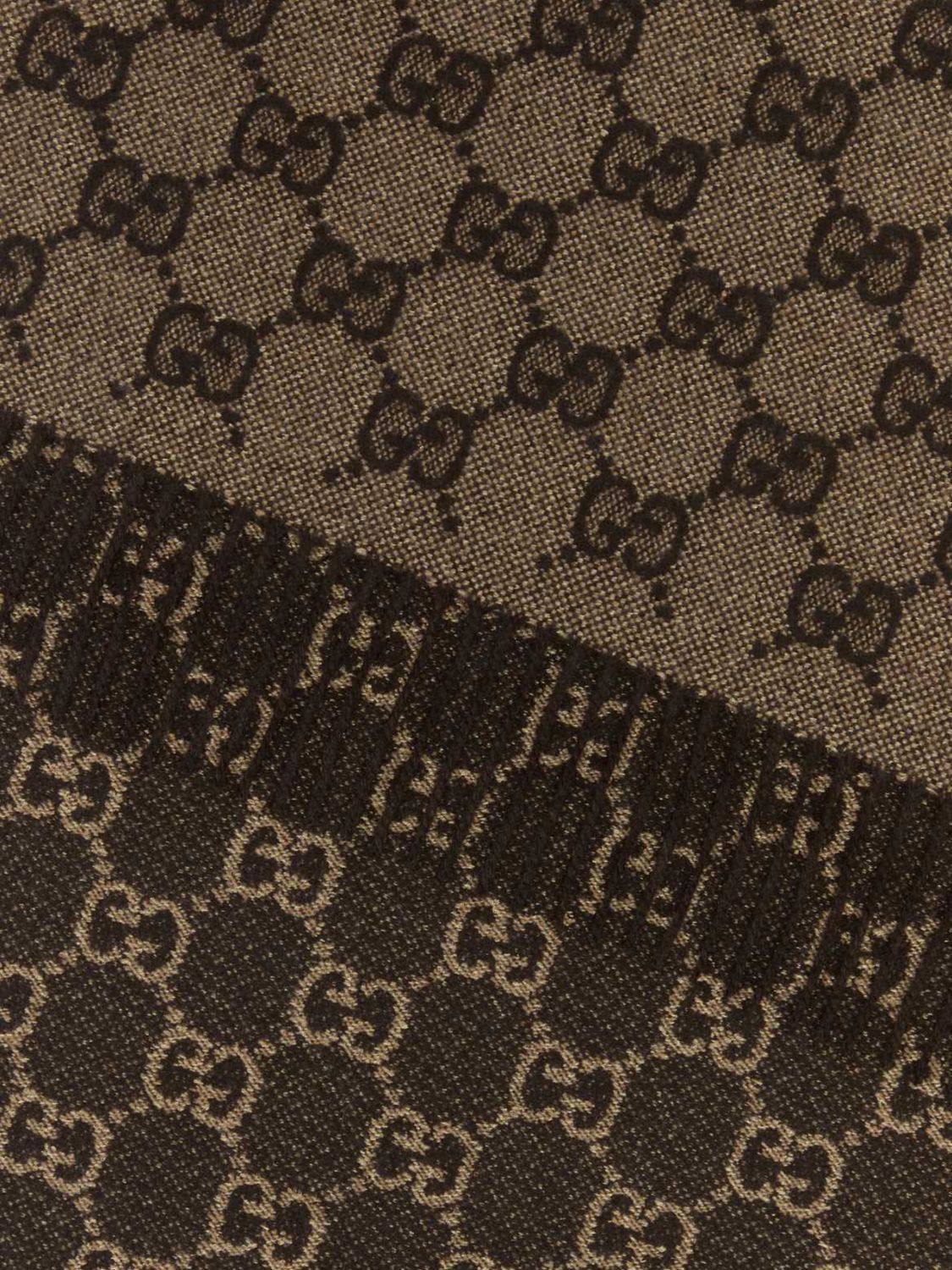 Gucci Gucci Scarf Woman Brown Size ONE SIZE - 2 Thumbnail