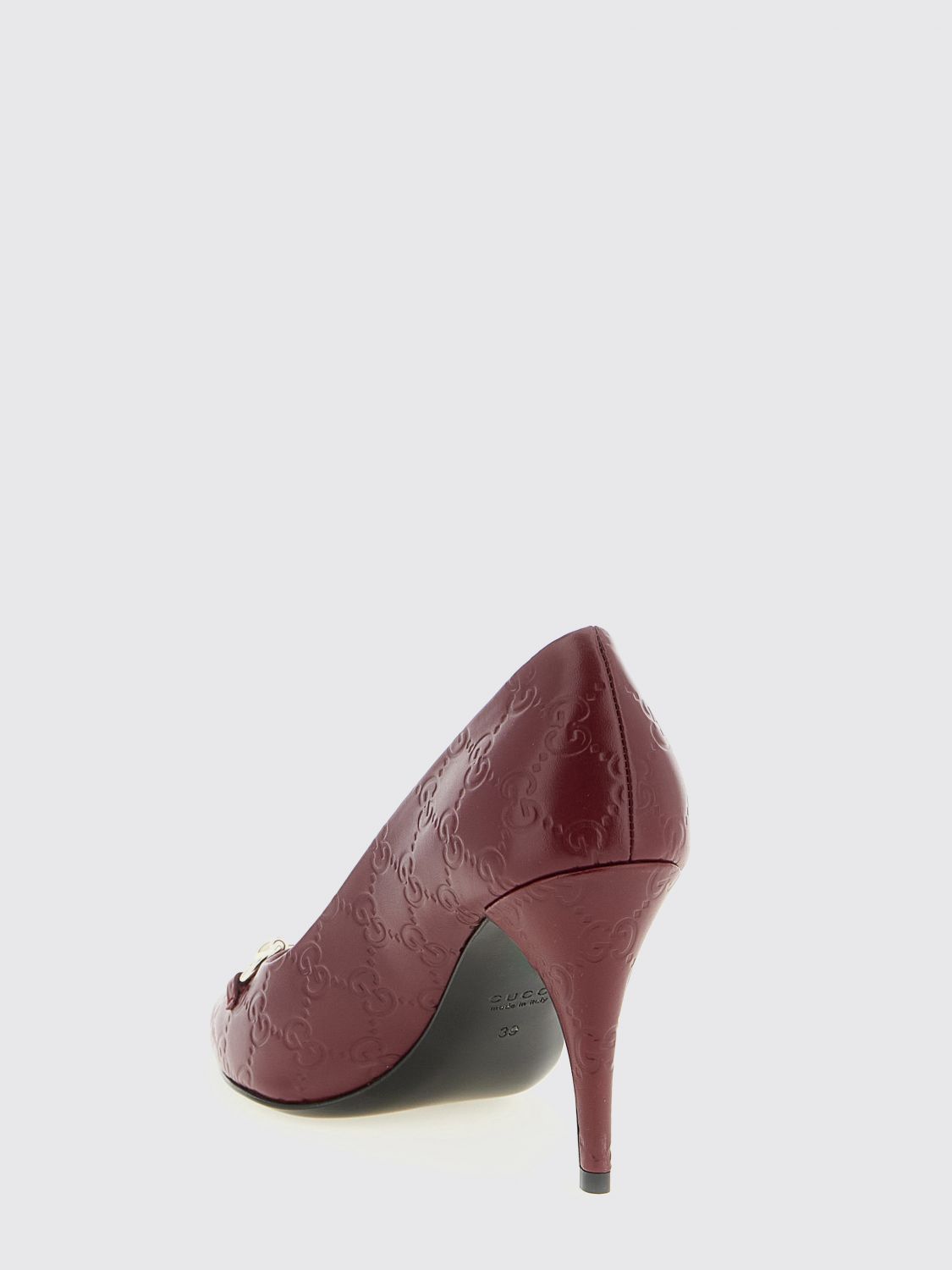 Gucci Gucci Pump Woman Burgundy Size US 8.5 / IT 38.5 - 3 Thumbnail