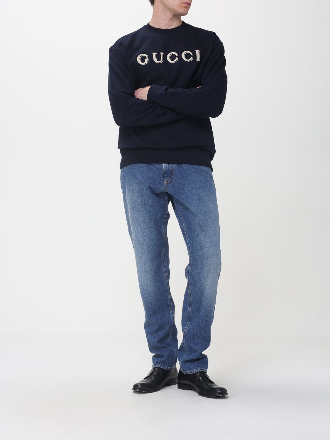 Gucci Gucci Sweatshirt Men Navy Size US XXL / EU 58 / 5 - 2 Thumbnail