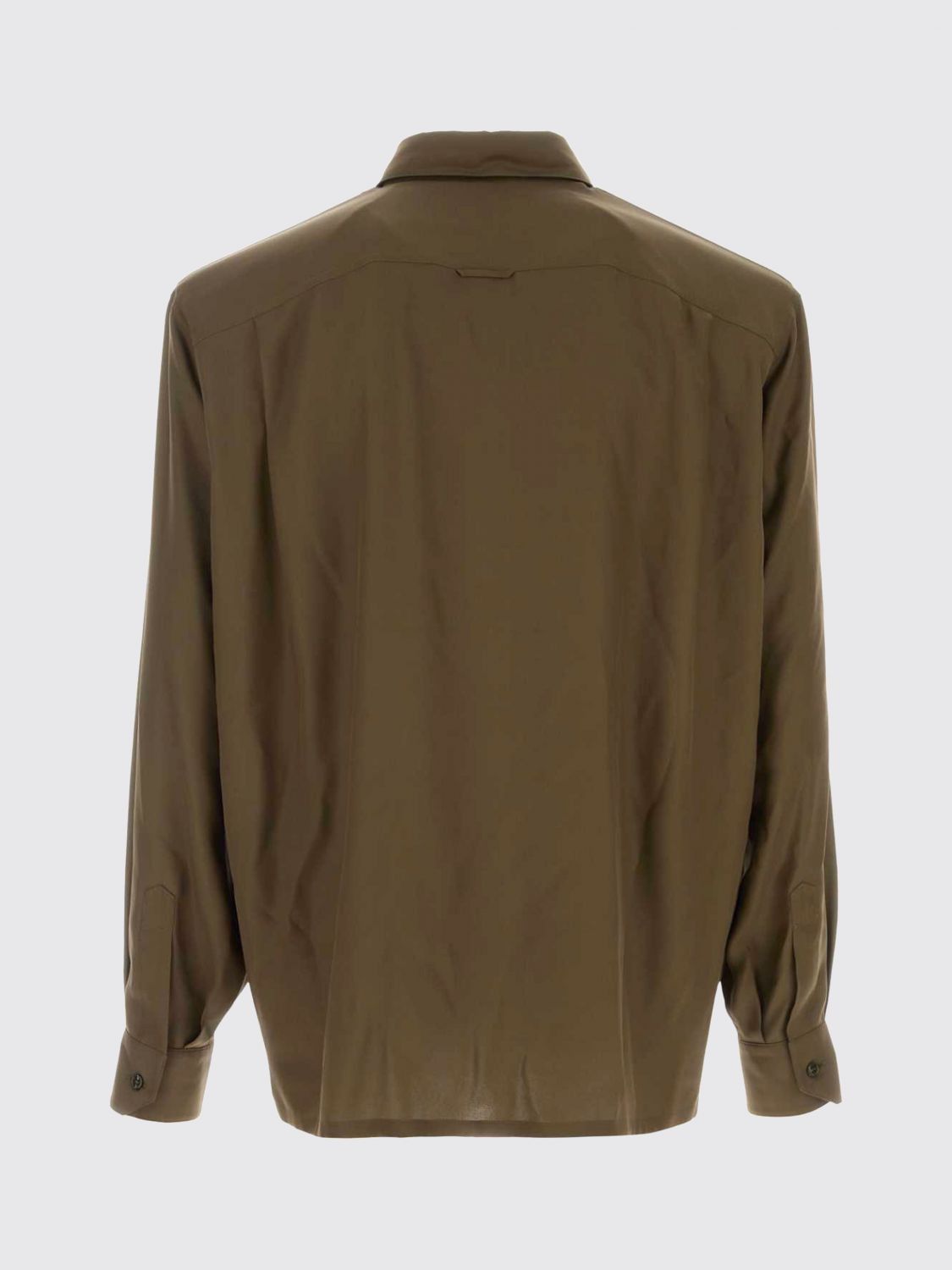 Saint Laurent Paris Saint Laurent Shirt Men Kaki Size US L / EU 52-54 / 3 - 3 Thumbnail