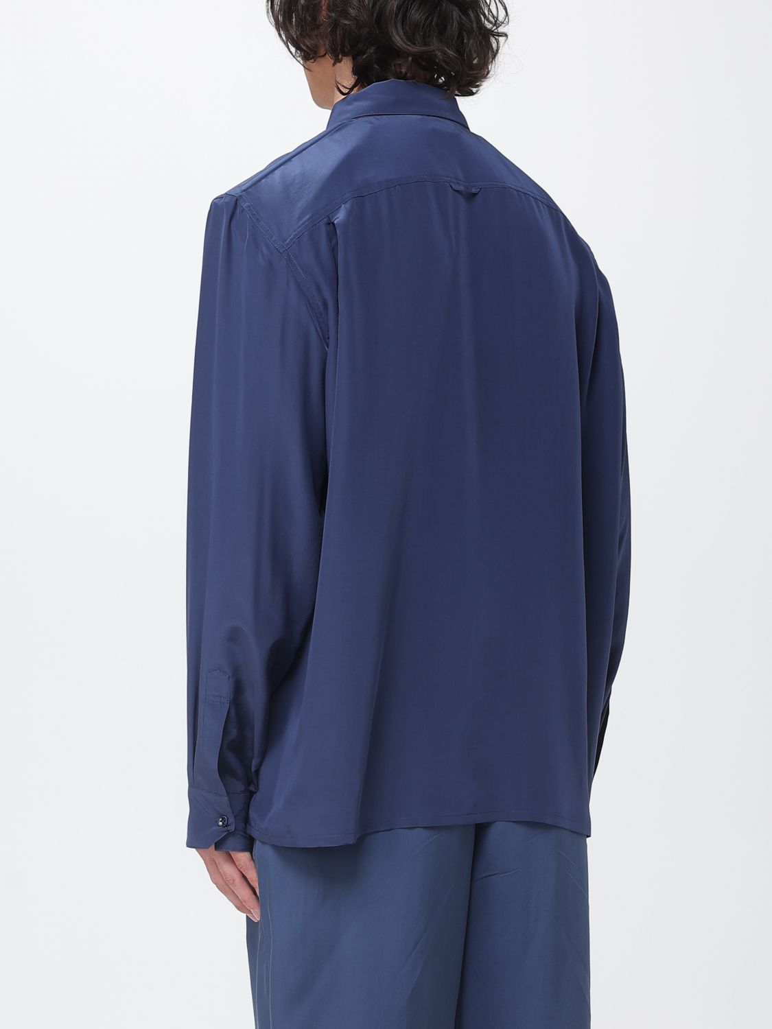 Saint Laurent Paris Saint Laurent Shirt Men Blue Size US XXS / EU 40 - 3 Thumbnail