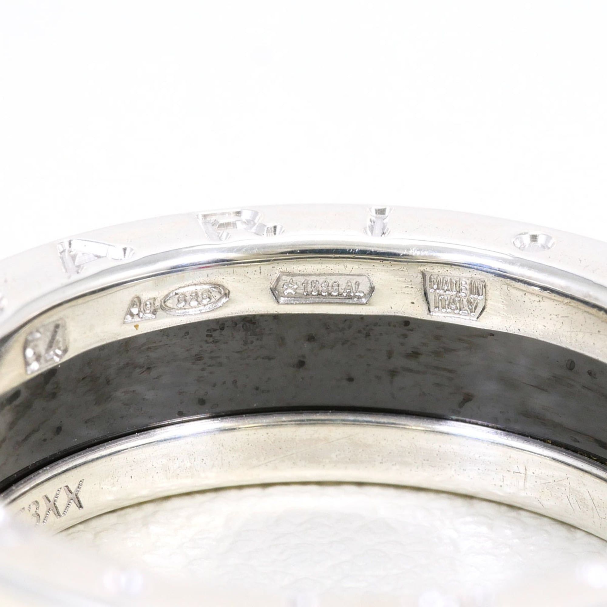 Bvlgari BVLGARI Save the Children Silver Ceramic Ring, Size 1, Total Weight 6.3g, Like New, Gift Wrapping Available. Size ONE SIZE - 5 Thumbnail
