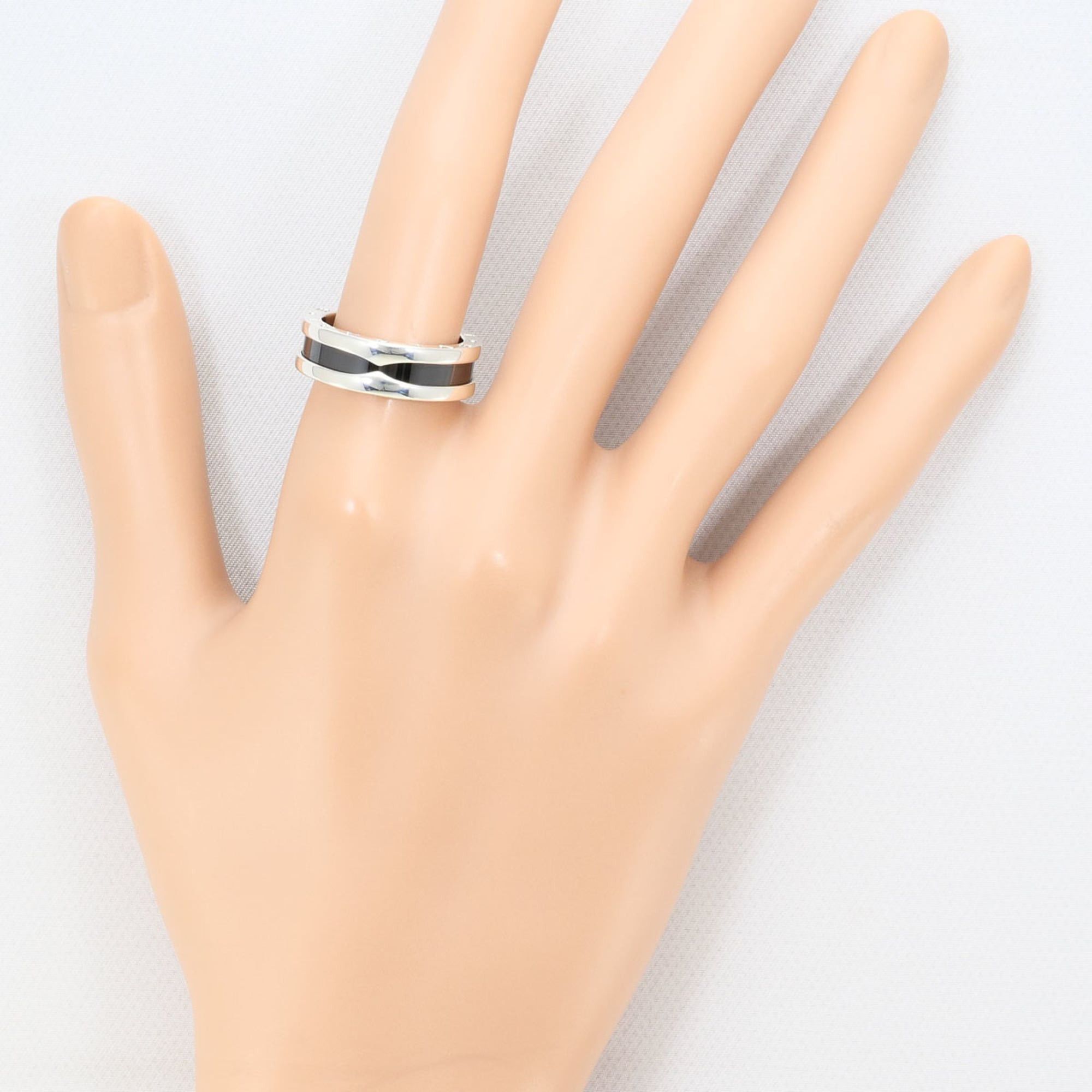 Bvlgari BVLGARI Save the Children Silver Ceramic Ring, Size 1, Total Weight 6.3g, Like New, Gift Wrapping Available. Size ONE SIZE - 7 Thumbnail