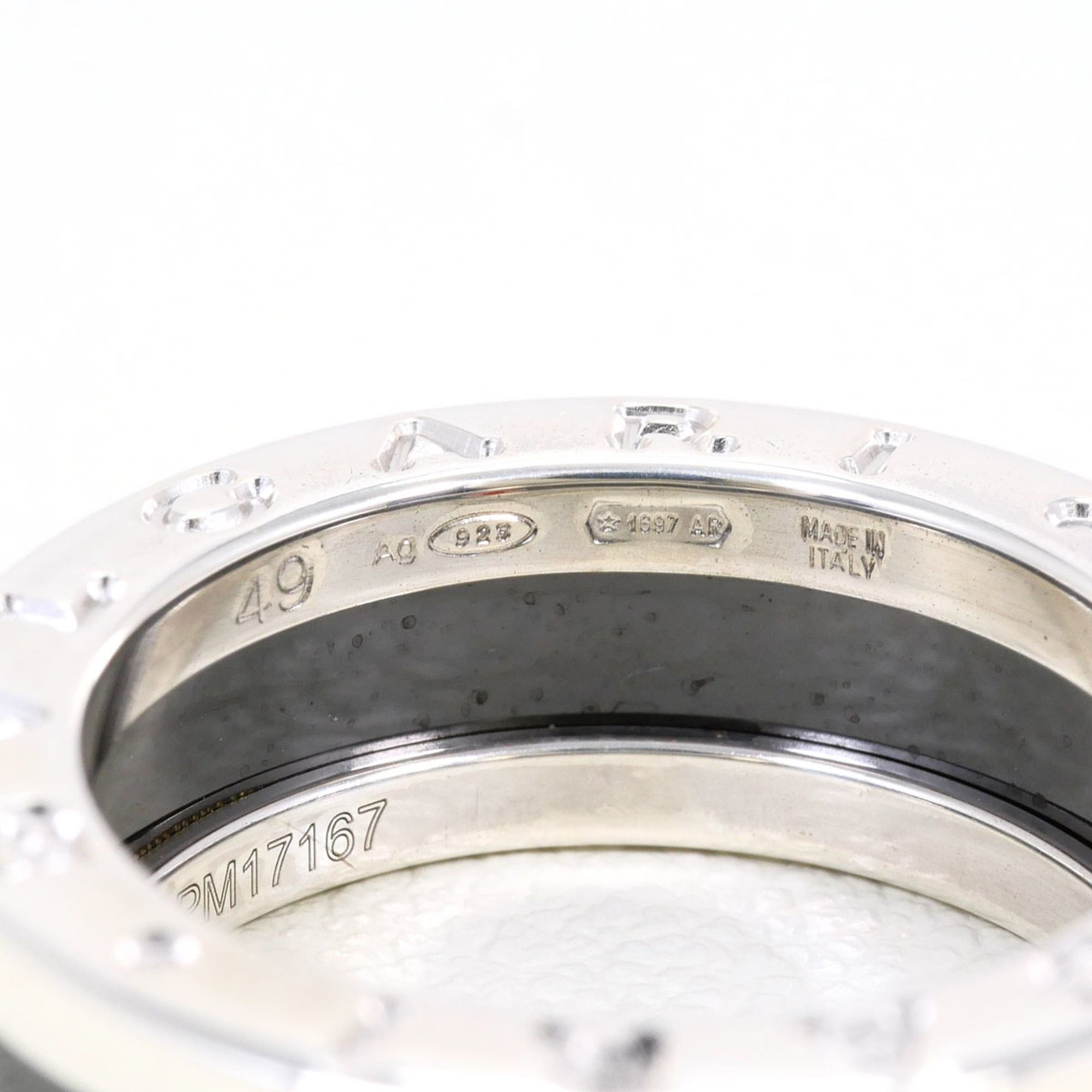 Bvlgari BVLGARI Save the Children Silver Ceramic Ring, Total Weight 6.1g, Like New, Gift Wrapping Available. Size ONE SIZE - 5 Thumbnail