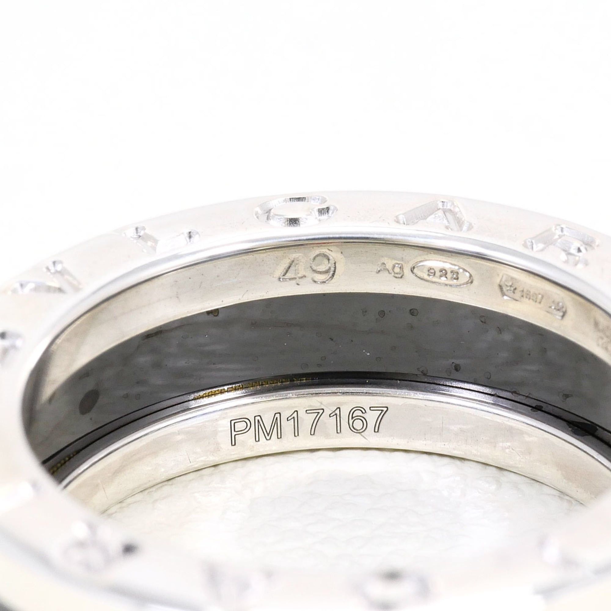 Bvlgari BVLGARI Save the Children Silver Ceramic Ring, Total Weight 6.1g, Like New, Gift Wrapping Available. Size ONE SIZE - 4 Thumbnail