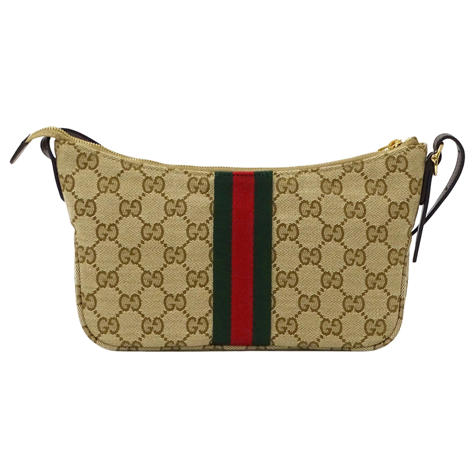 Gucci Gucci handbag for women, brand name shoulder bag, 2-way, Lunetta GG Supreme, beige/brown, 863406, mini bag Size ONE SIZE - 2 Thumbnail