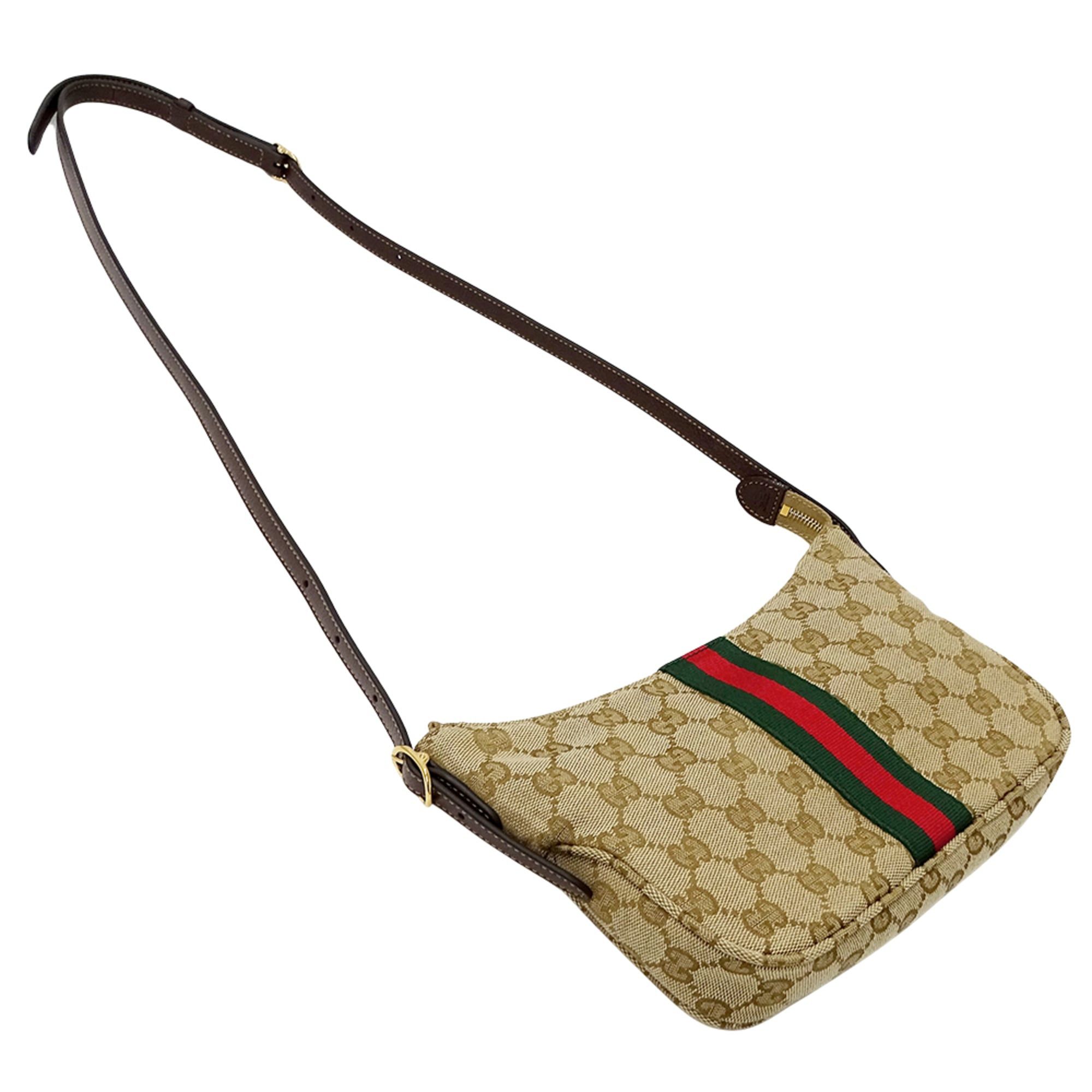 Gucci Gucci handbag for women, brand name shoulder bag, 2-way, Lunetta GG Supreme, beige/brown, 863406, mini bag Size ONE SIZE - 4 Thumbnail
