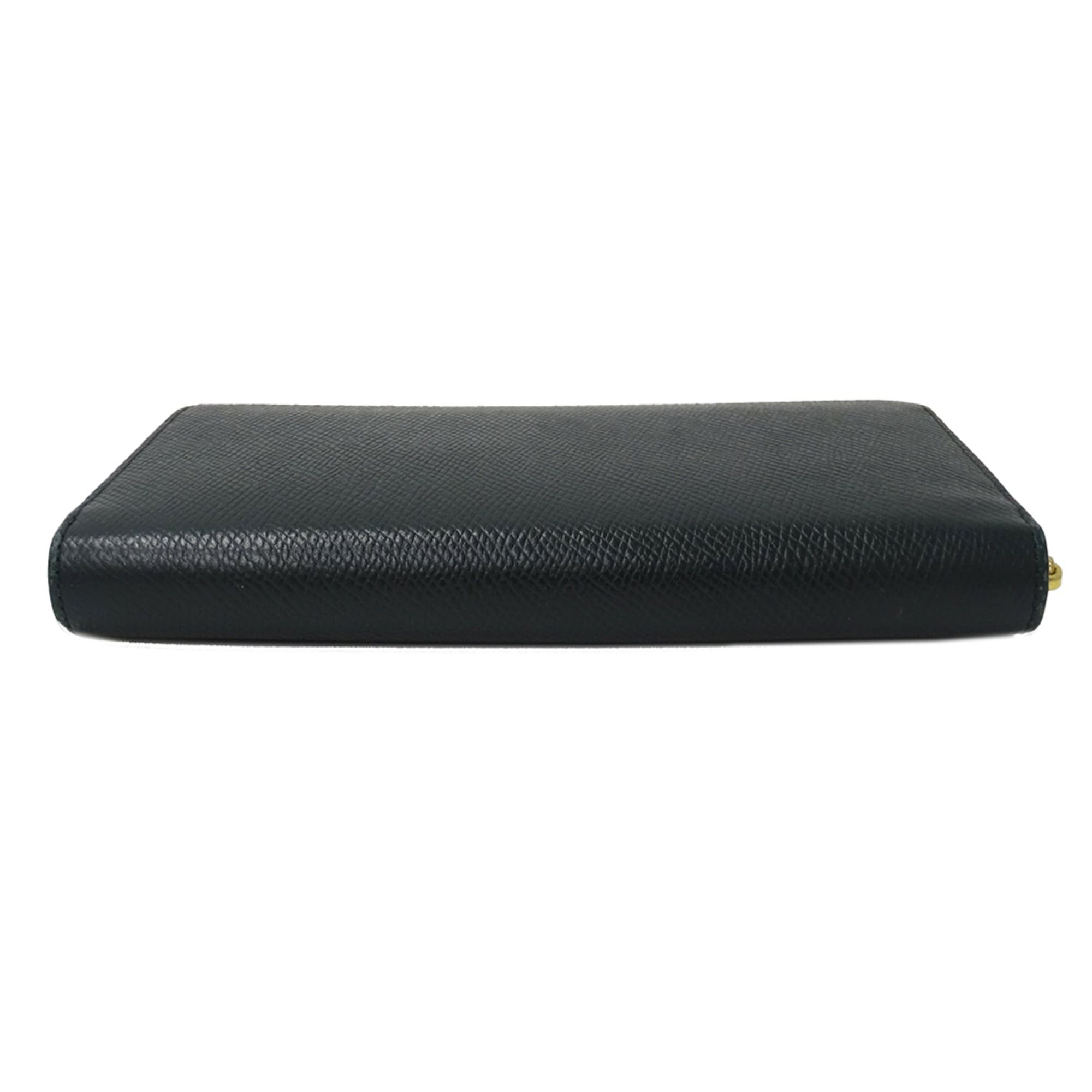 Celine Celine wallet for women and men, brand name, long wallet, leather, moss green, round zipper. Size ONE SIZE - 3 Thumbnail