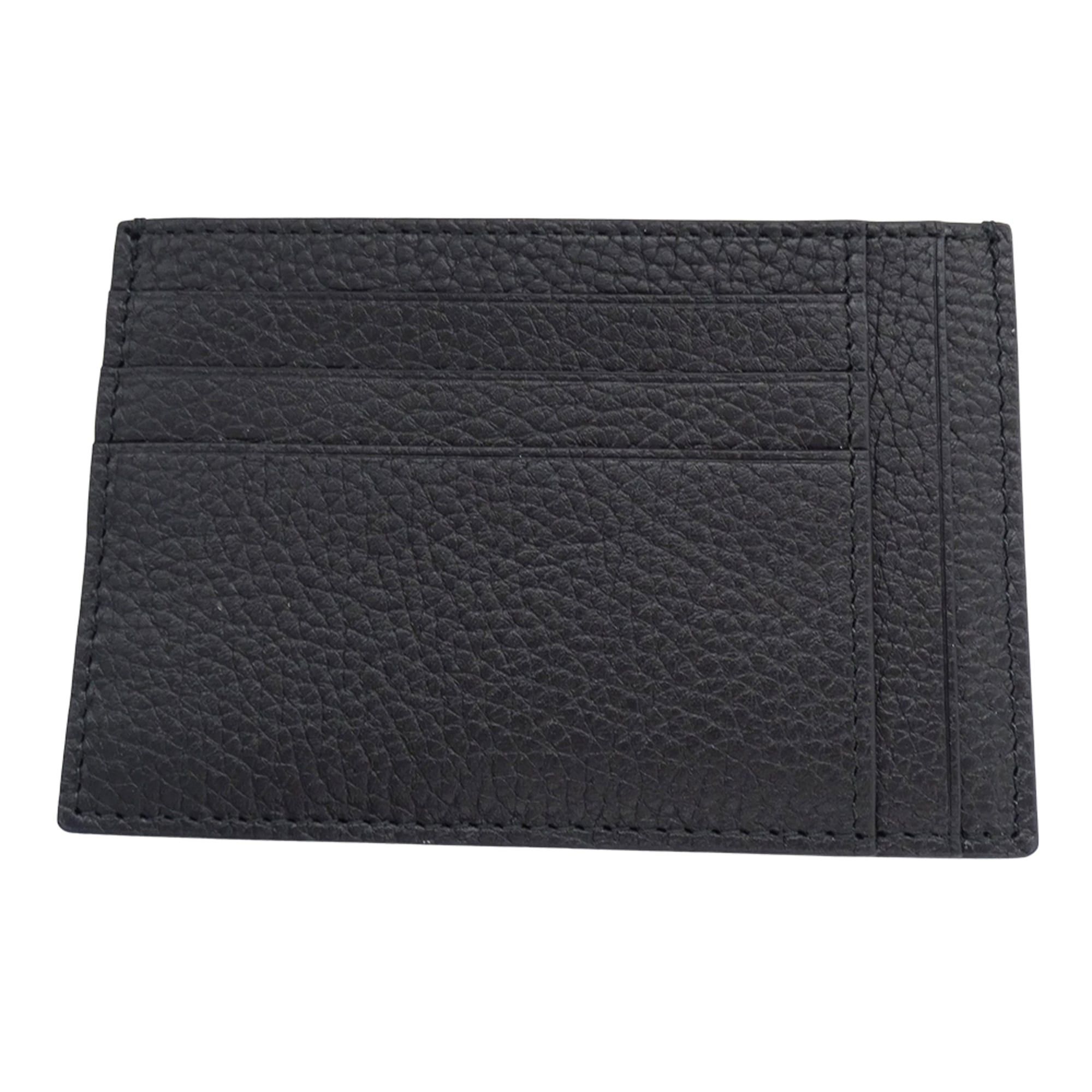 Gucci Gucci business card holder/card case for women and men, brand name, Jumbo GG Maxi, leather, black, 812681 Size ONE SIZE - 2 Thumbnail
