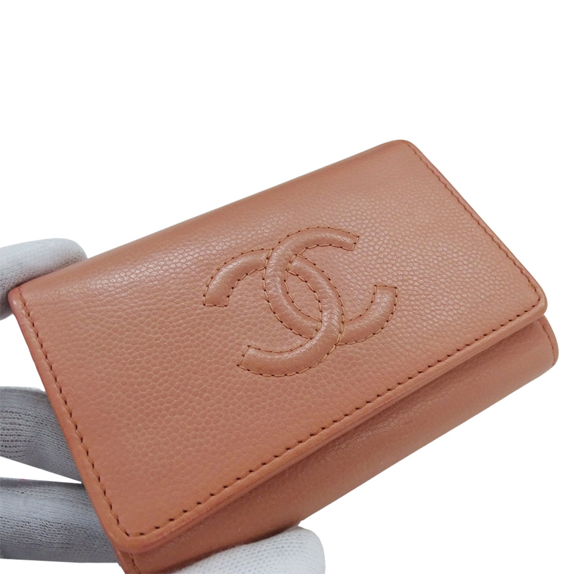 Chanel Chanel Key Case for Women, Brand Name, Caviar Leather, 4-Hook, Salmon Pink, Silver Hardware, Coco Mark, Keys Size ONE SIZE - 14 Thumbnail
