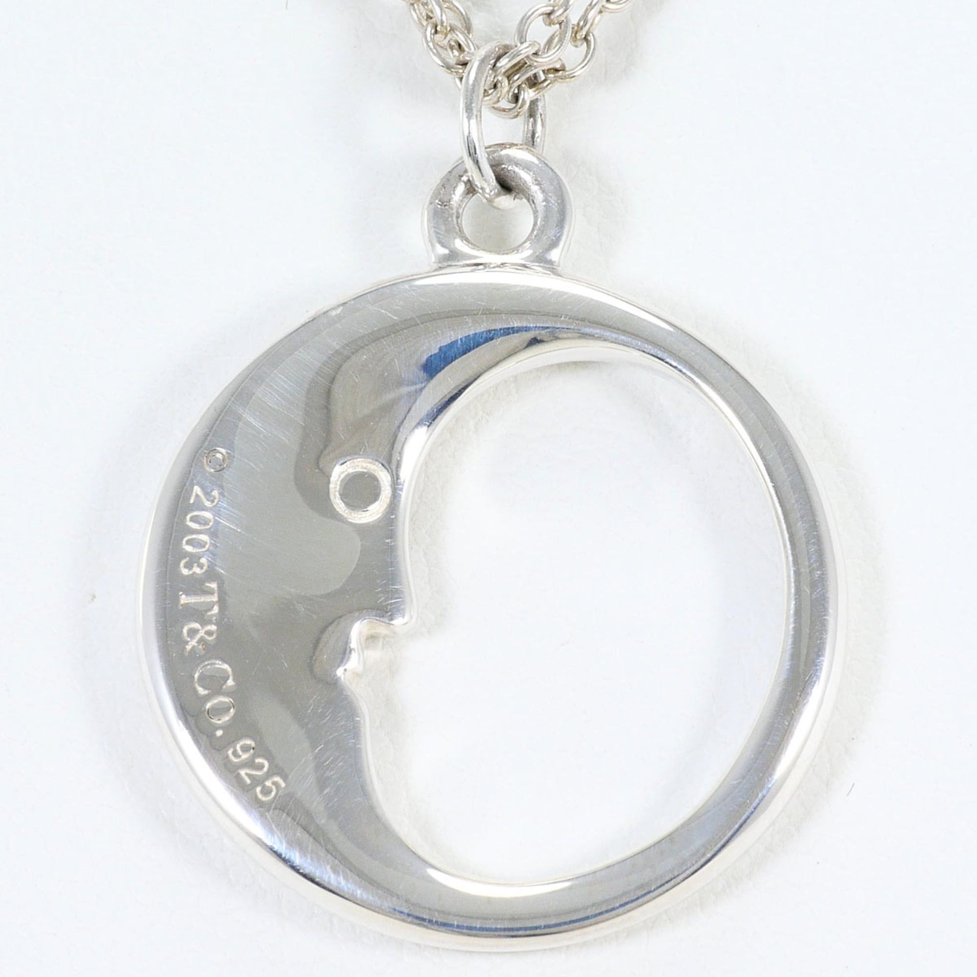 Tiffany & Co. Tiffany & Co. Man in the Moon Silver Necklace, Total Weight 10.2g, 42cm, Like New Condition, Free Gift Wrapping Size ONE SIZE - 3 Thumbnail