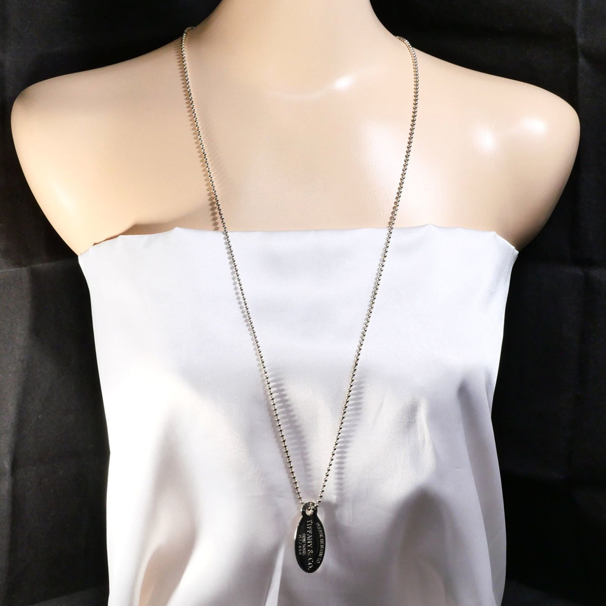 Tiffany & Co. Tiffany & Co. Return to Oval Long Silver Necklace, Total Weight 27.1g, 90cm, Like New Condition, Free Gift Wrapping. Size ONE SIZE - 6 Thumbnail