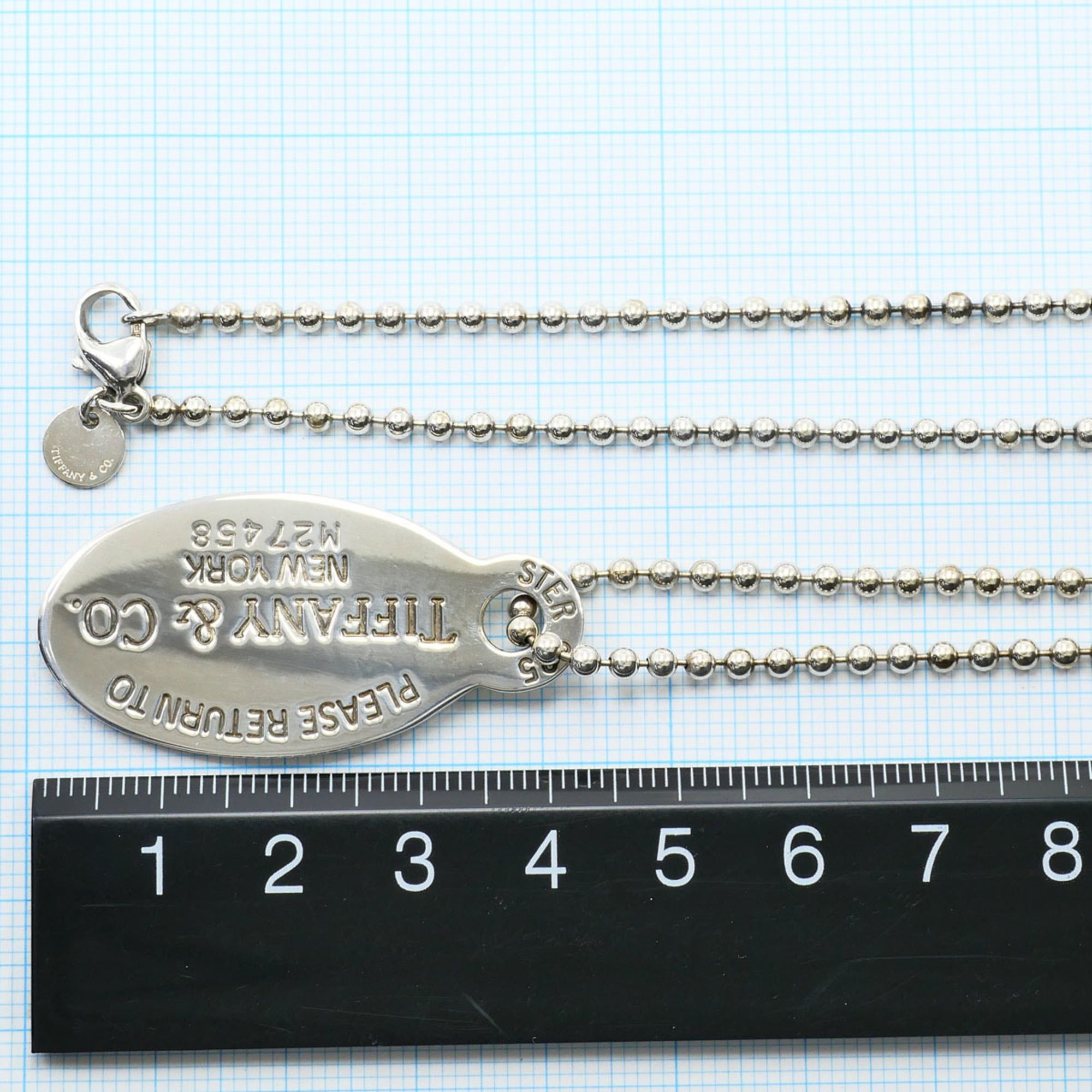 Tiffany & Co. Tiffany & Co. Return to Oval Long Silver Necklace, Total Weight 27.1g, 90cm, Like New Condition, Free Gift Wrapping. Size ONE SIZE - 5 Thumbnail