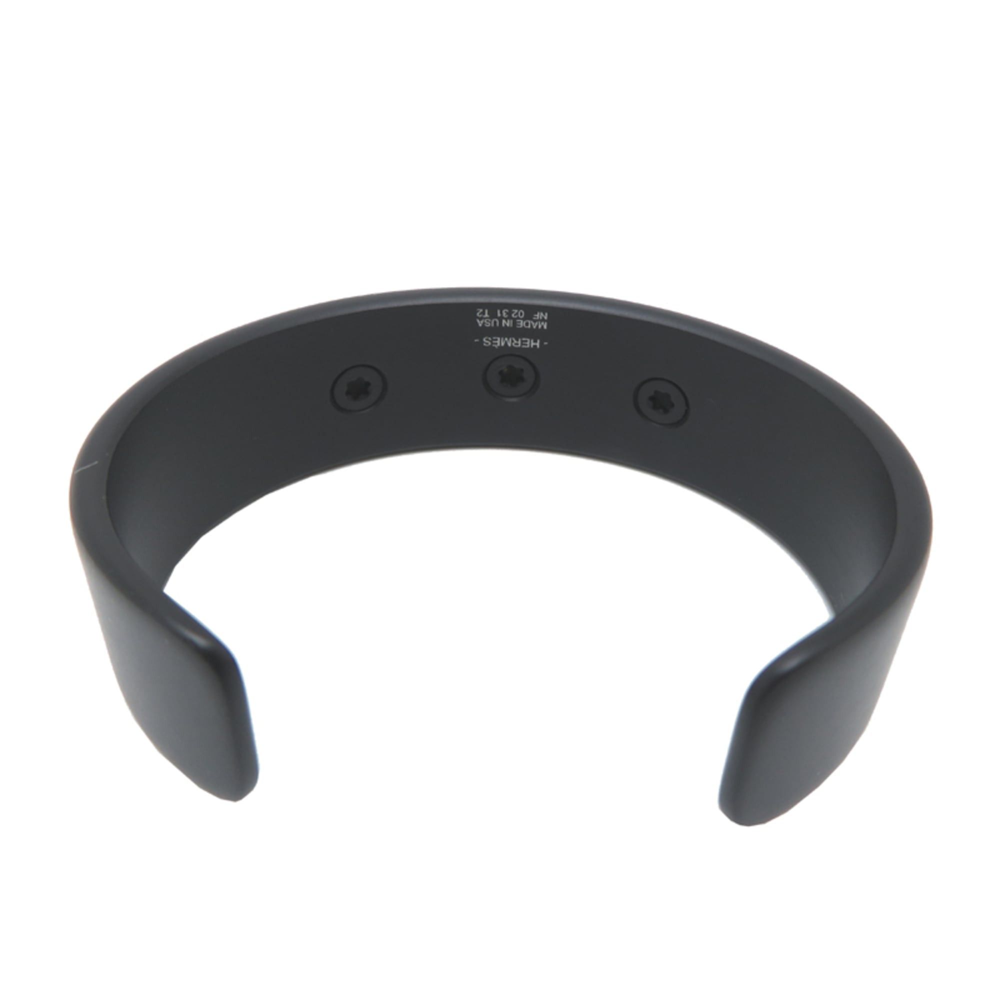 Hermes Hermes Medor Bracelet #T2 (Inner Diameter: 53mm) Women's/Men's Sunset Aluminum Black Size ONE SIZE - 3 Thumbnail