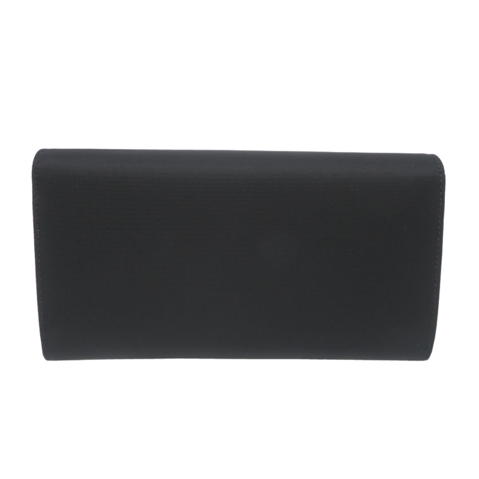 Prada Prada Nylon Flap Wallet, Women's Long 1M1036, Nylon, Black Size ONE SIZE - 2 Thumbnail