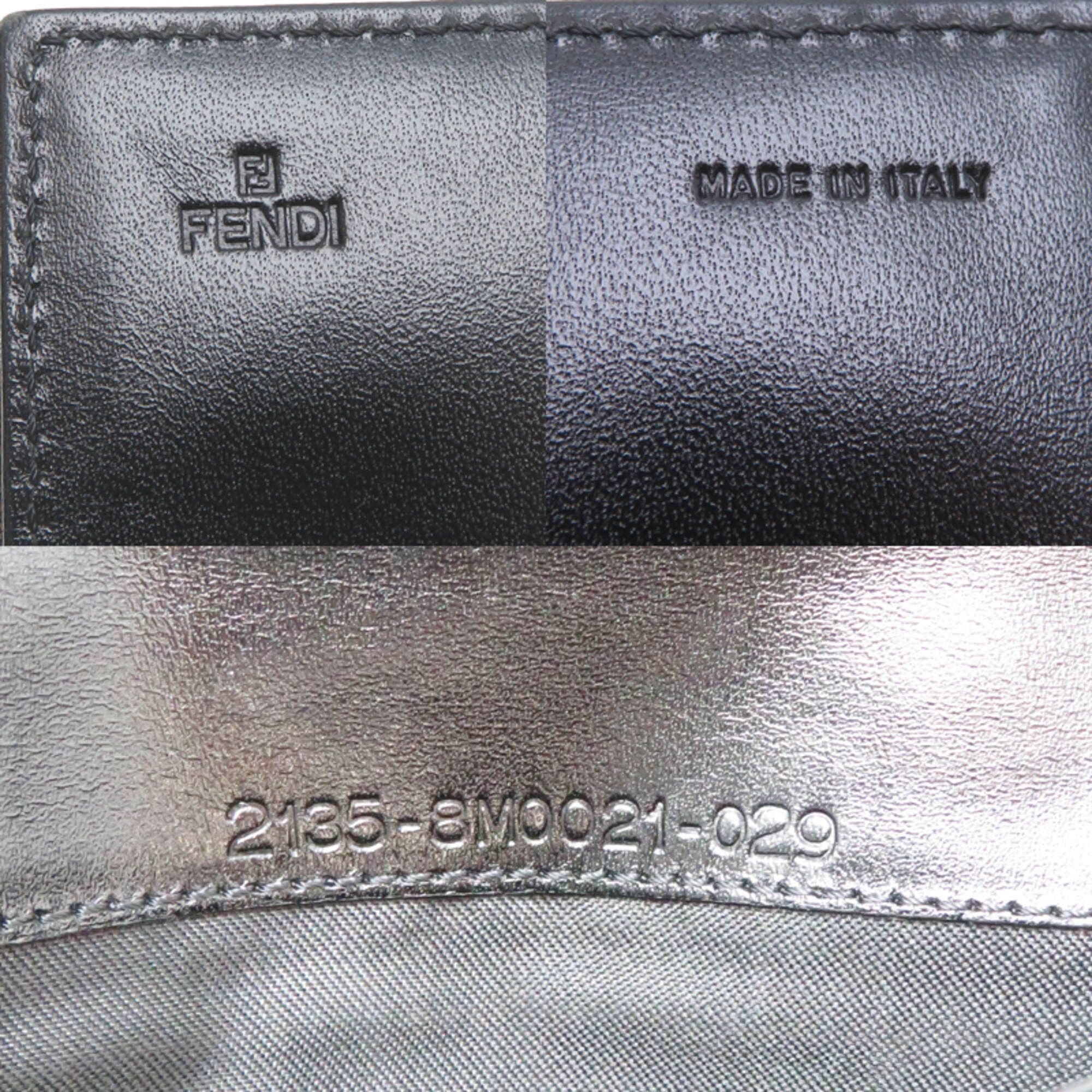 Fendi Fendi Zucchino Canvas Long Wallet for Women and Men, 2135-8M0021, Canvas, Brown Size ONE SIZE - 7 Thumbnail