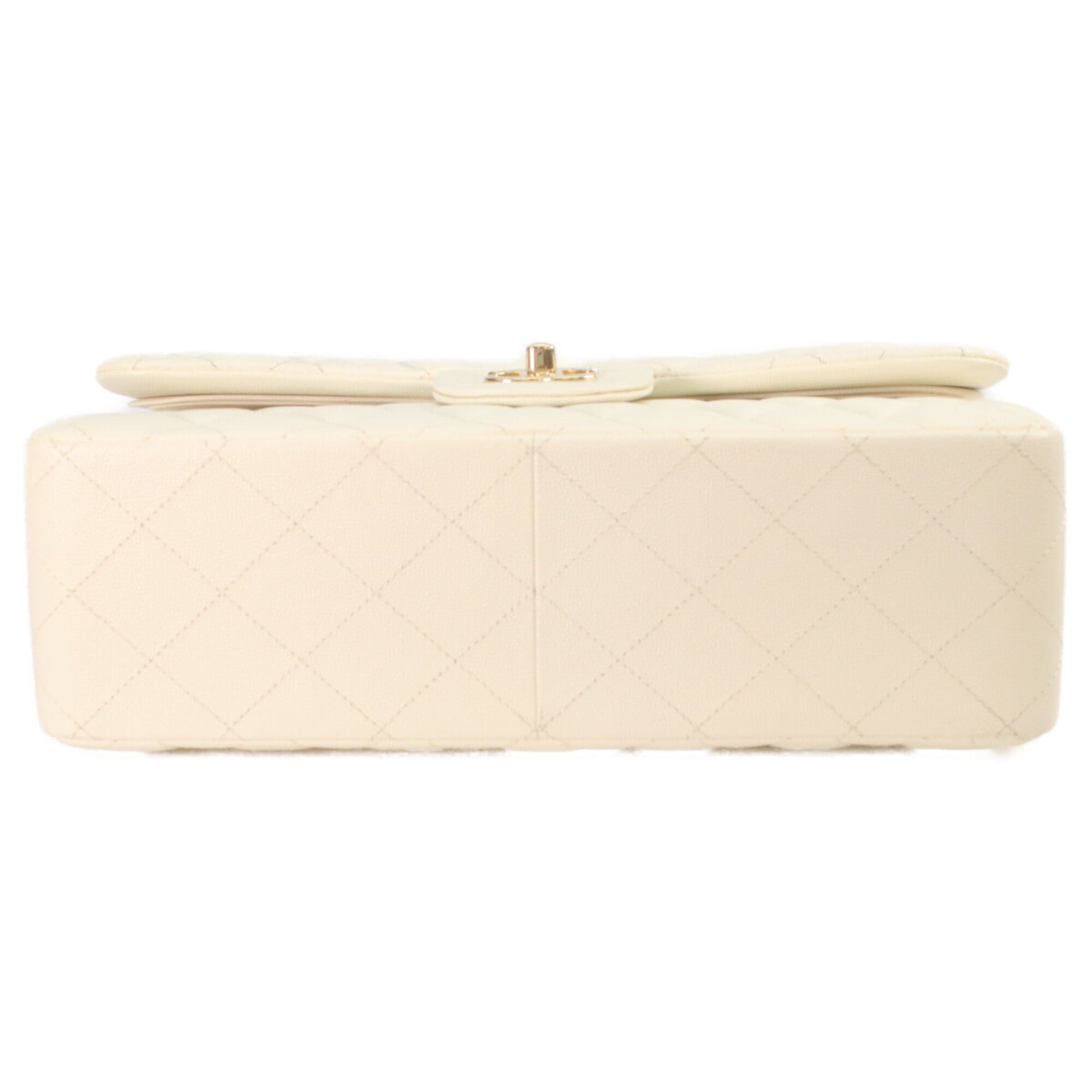 Chanel CHANEL A58600 Ivory Caviar Gold Hardware Double Flap Large Matelassé 30 Shoulder Bag Size ONE SIZE - 2 Thumbnail